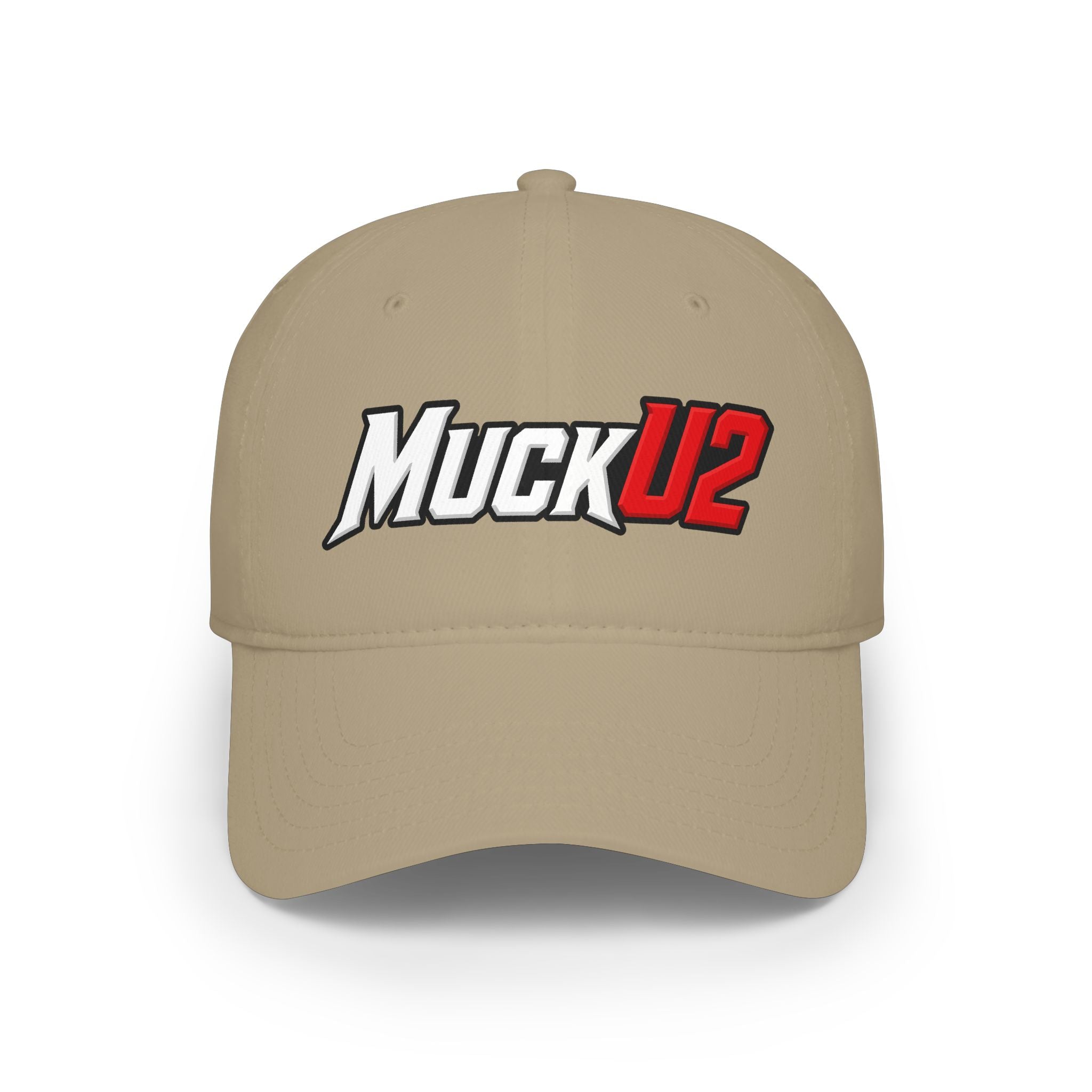 MuckU2 Poker Cap (white/red logo/SKU 100075)