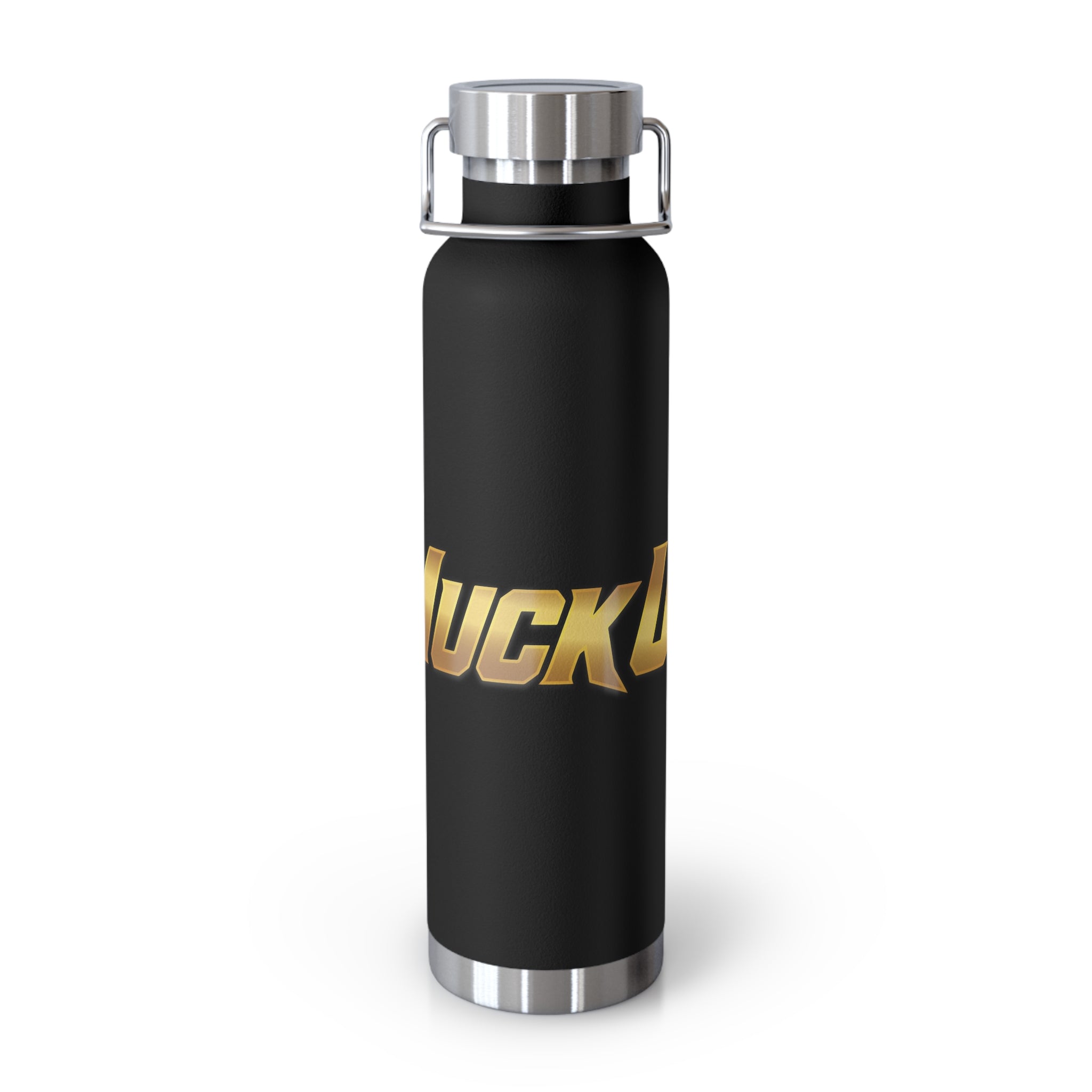 MuckU2 Insulated Water Bottle (gold logo/SKU 100010)
