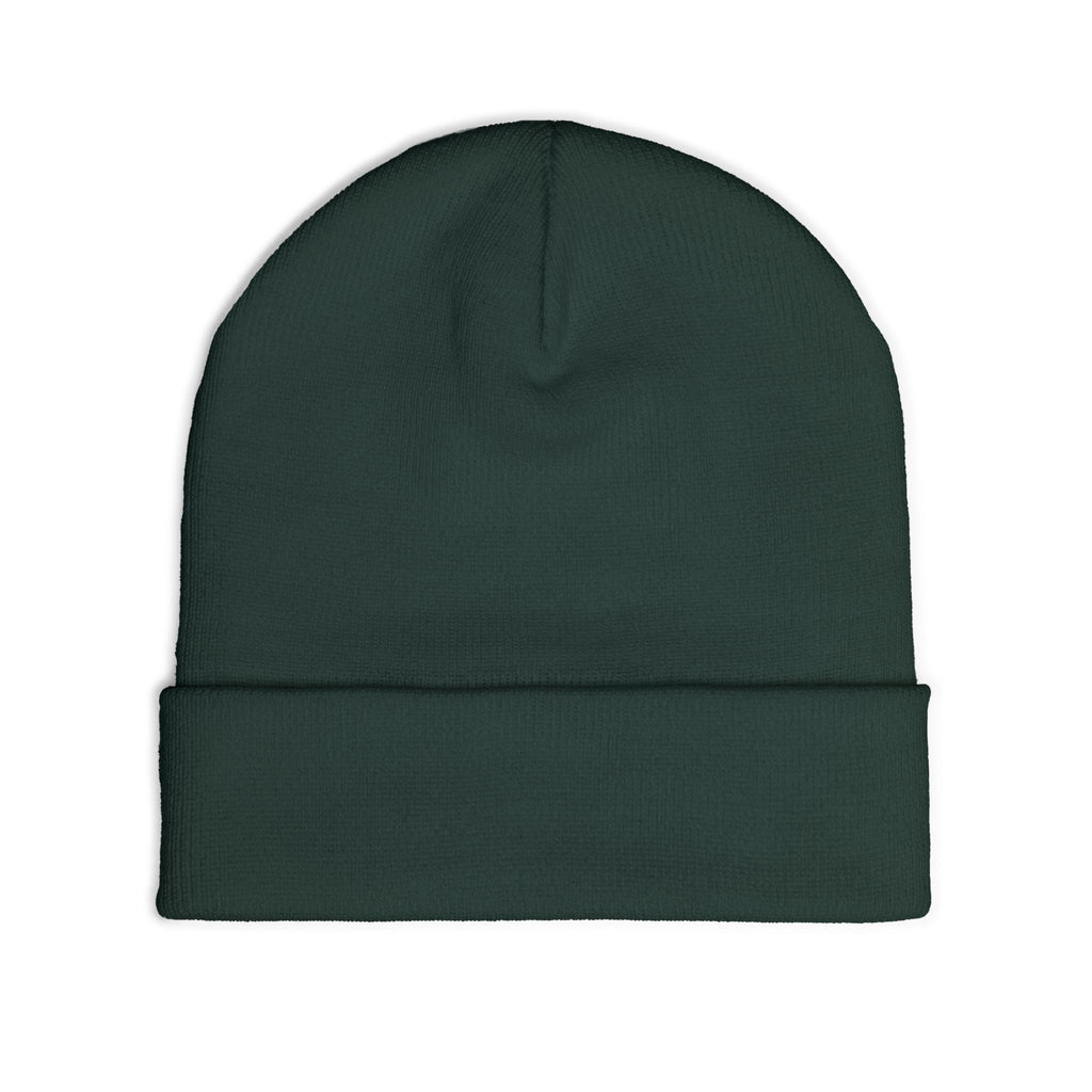 Embroidered Knit Beanie — "I Just Play Poker" Winter Hat