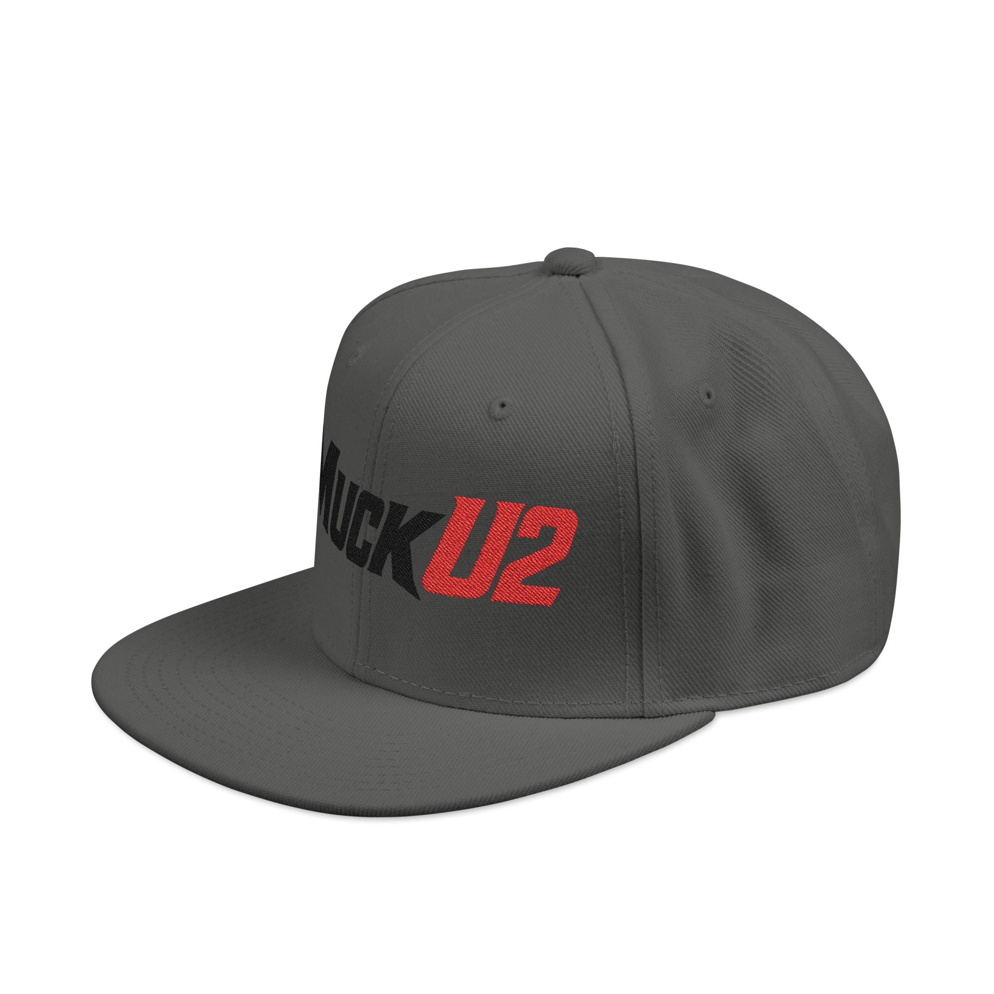MuckU2 Snapback Poker Cap (black/red logo SKU1001)