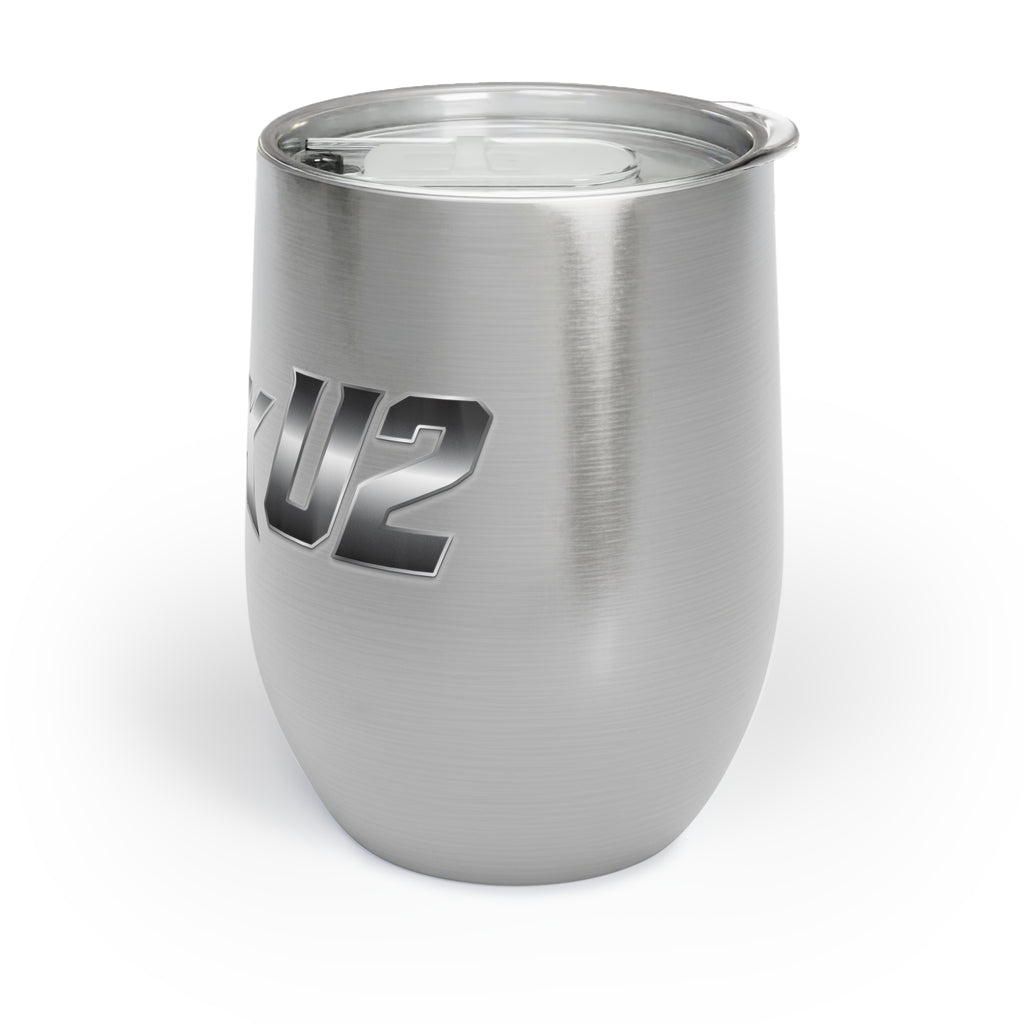 MuckU2 Wine Tumbler (gradient silver logo/SKU 100018)