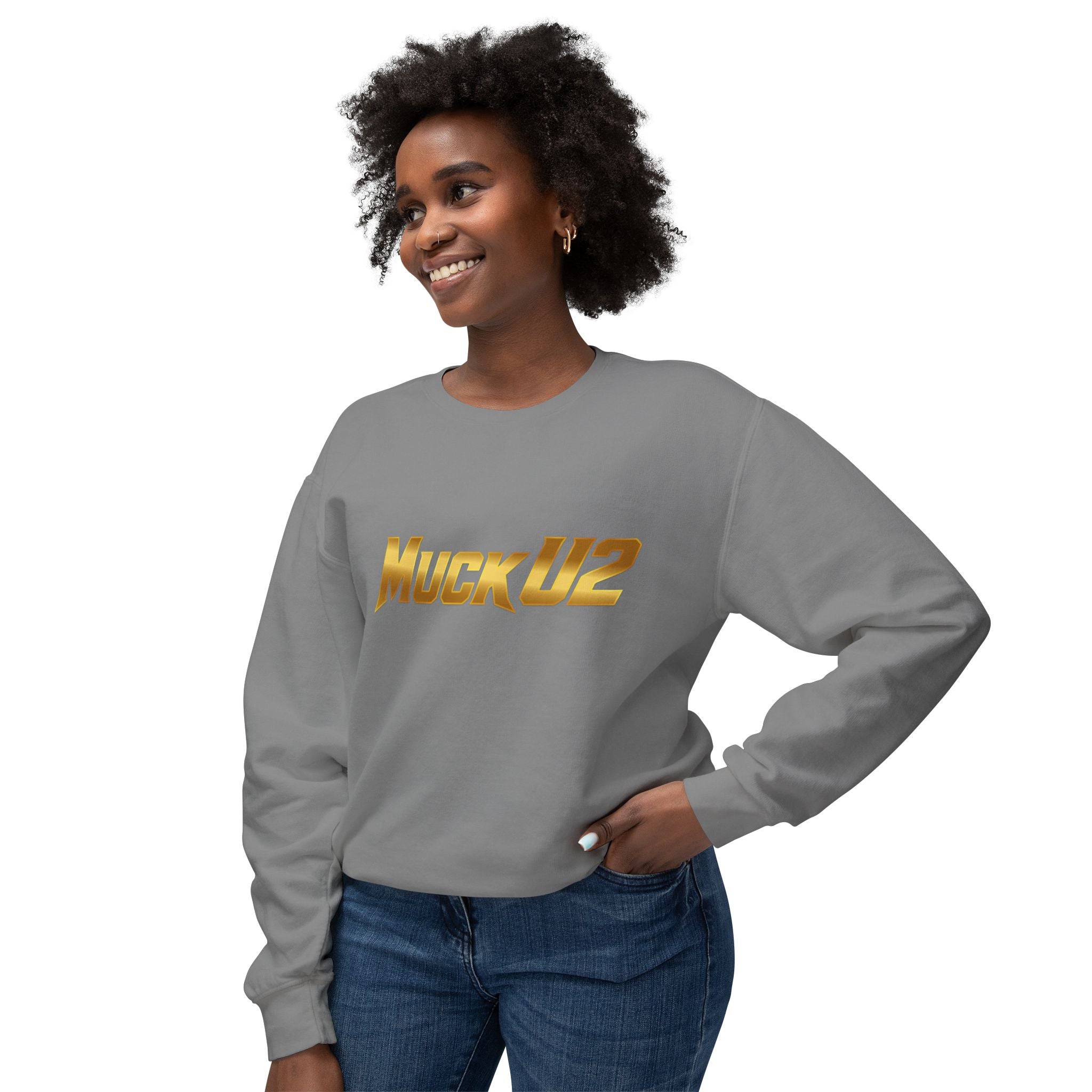 MuckU2 Poker Crewneck Sweatshirt (gold logo/SKU 100062)