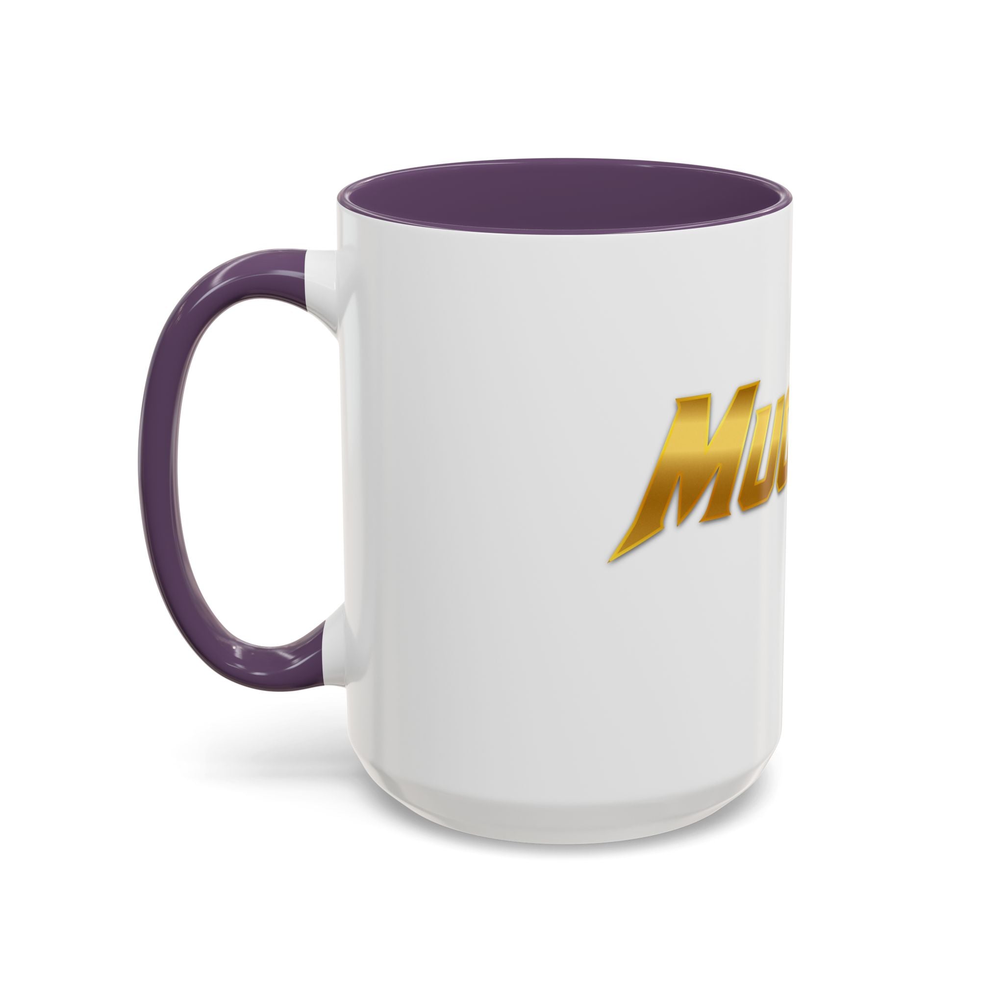 MuckU2 Classic White Mug (gold logo/SKU 100042)