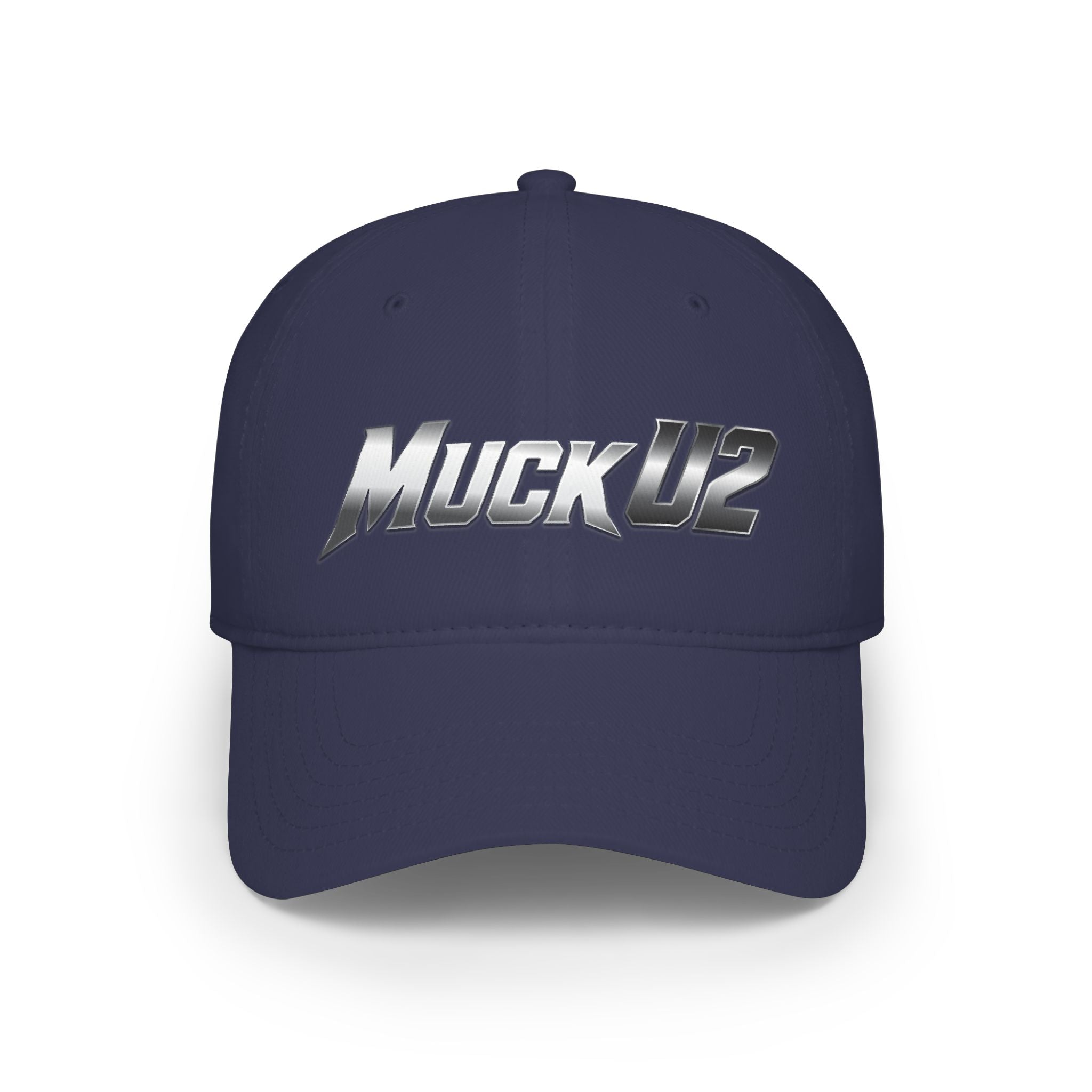 MuckU2 Poker Cap (gradient silver/black logo/SKU 100071)