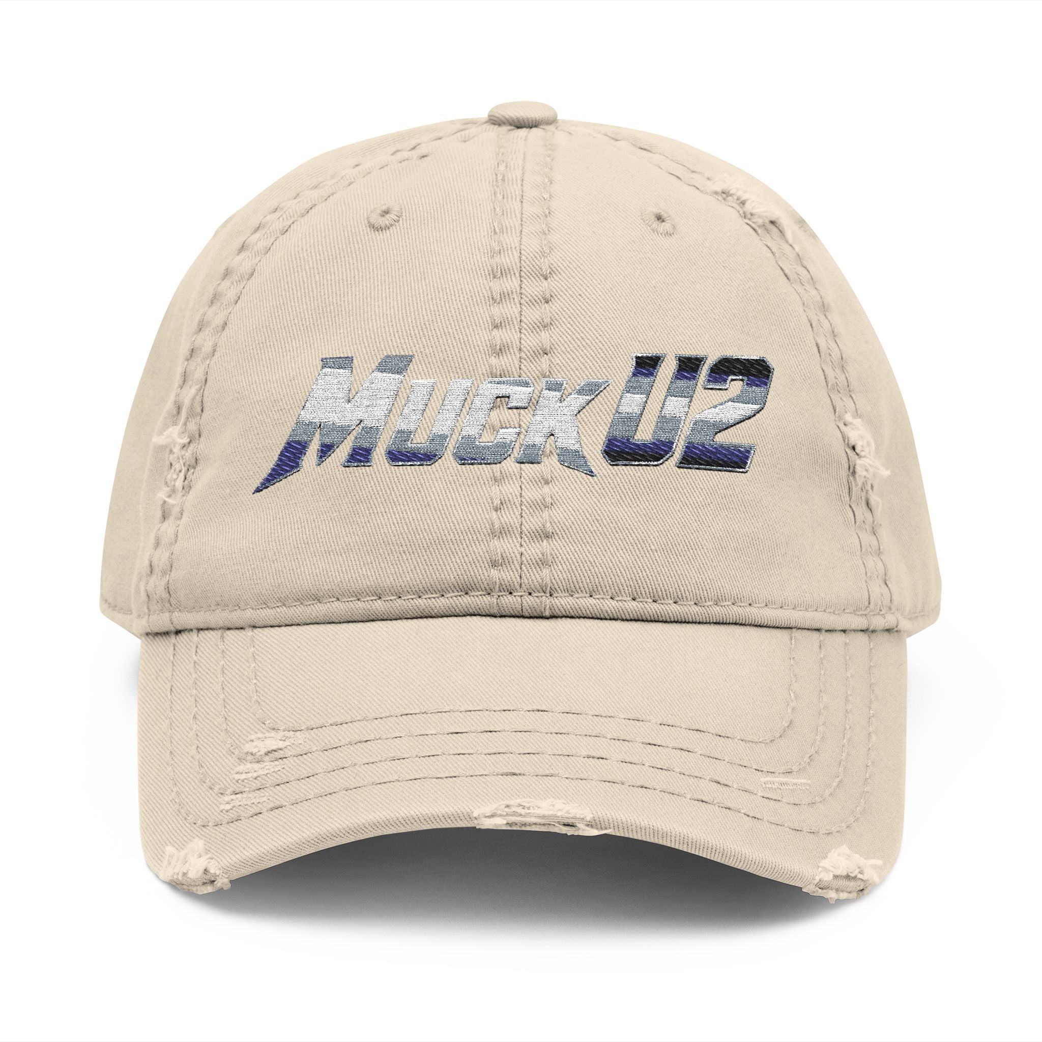 MuckU2 Poker Trucker Cap (gradient silver/black logo/SKU 100078)