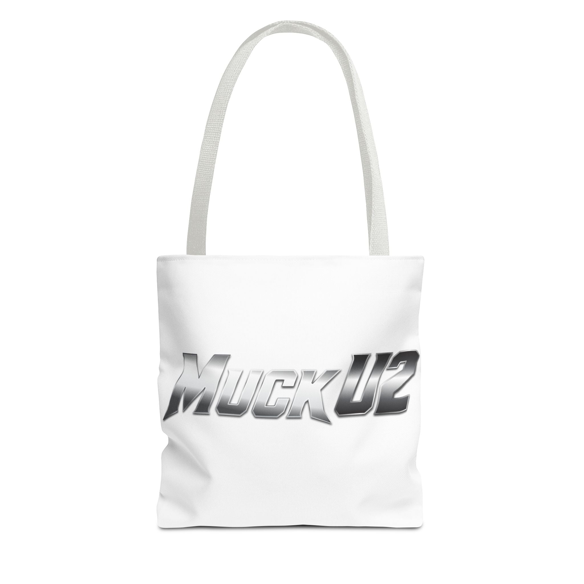 MuckU2 Bubble Canvas Poker Tote Bag (gradient silver logo SKU 100022)