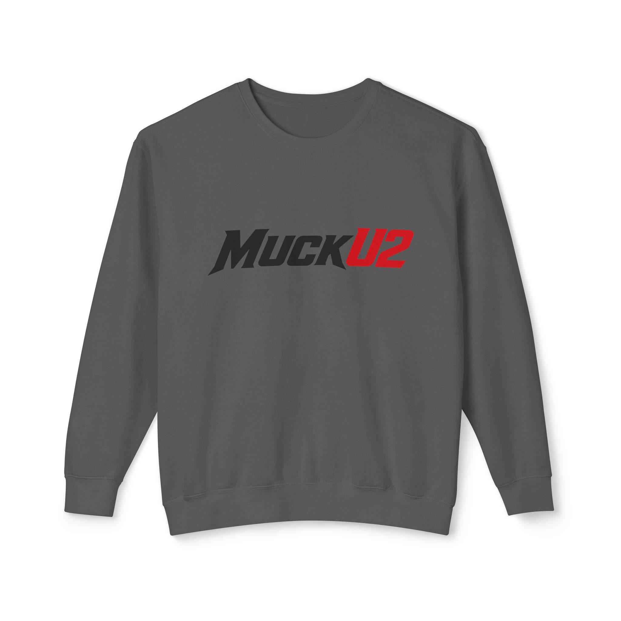 MuckU2 Poker Crewneck Sweatshirt (black/red logo/SKU 100066)