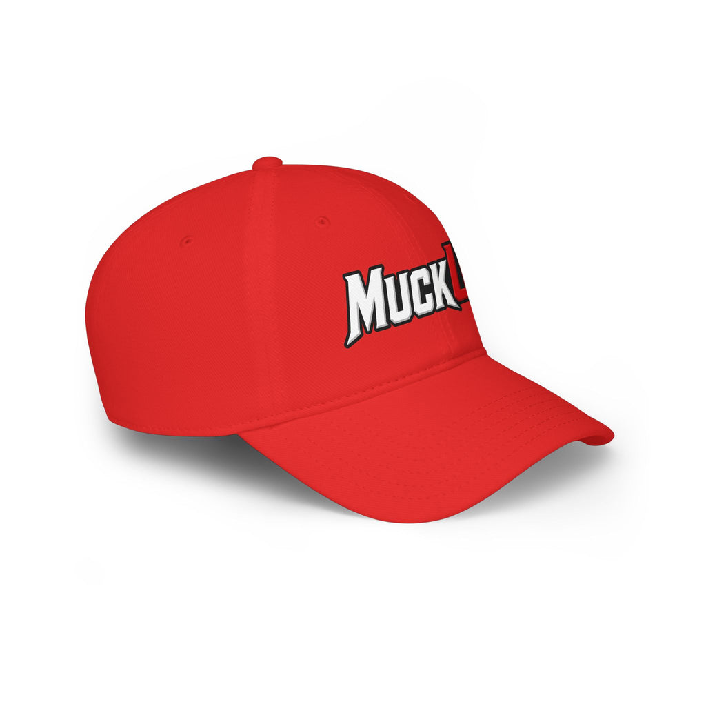 MuckU2 Poker Cap (white/red logo/SKU 100075)