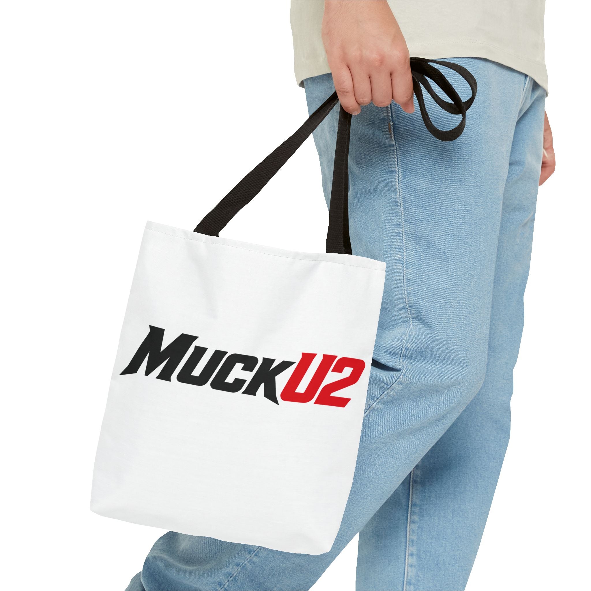 MuckU2 Bubble Canvas Poker Tote Bag (black/red logo SKU 100023)