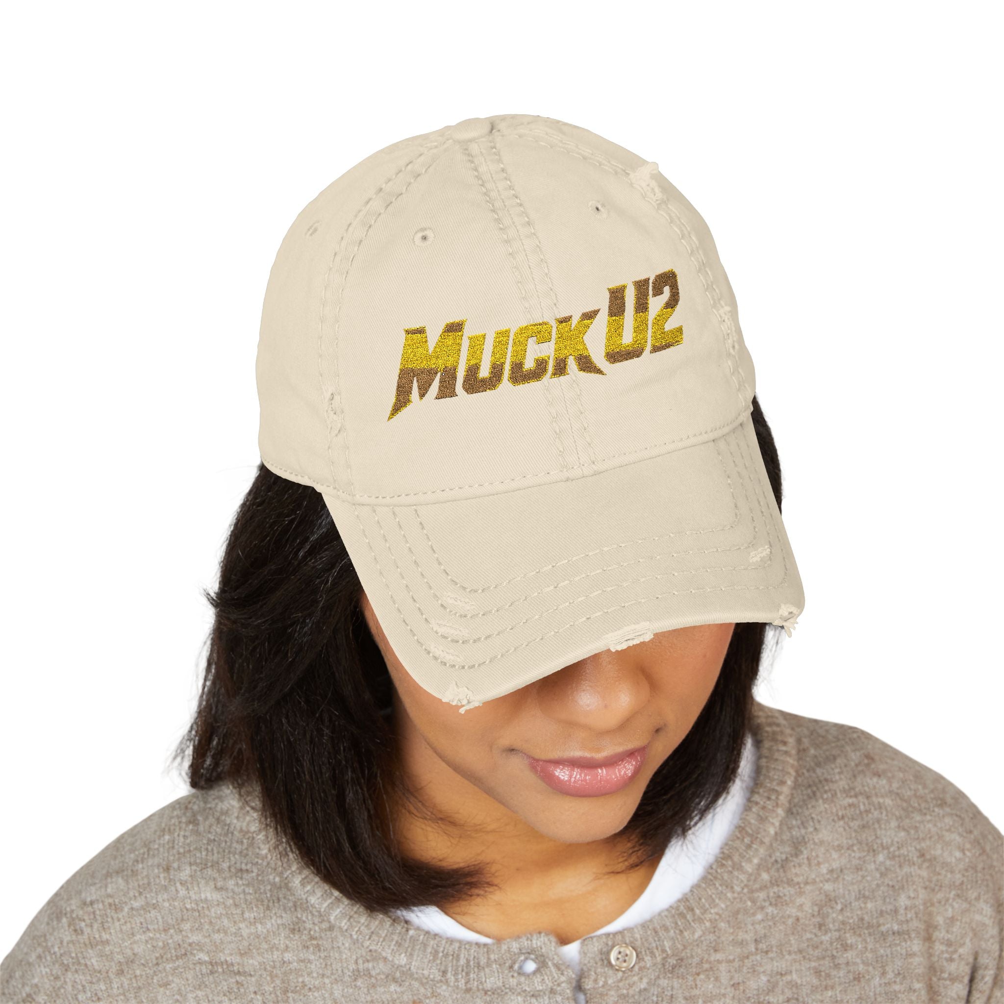 MuckU2 Poker Trucker Cap (gold logo/SKU 100077)