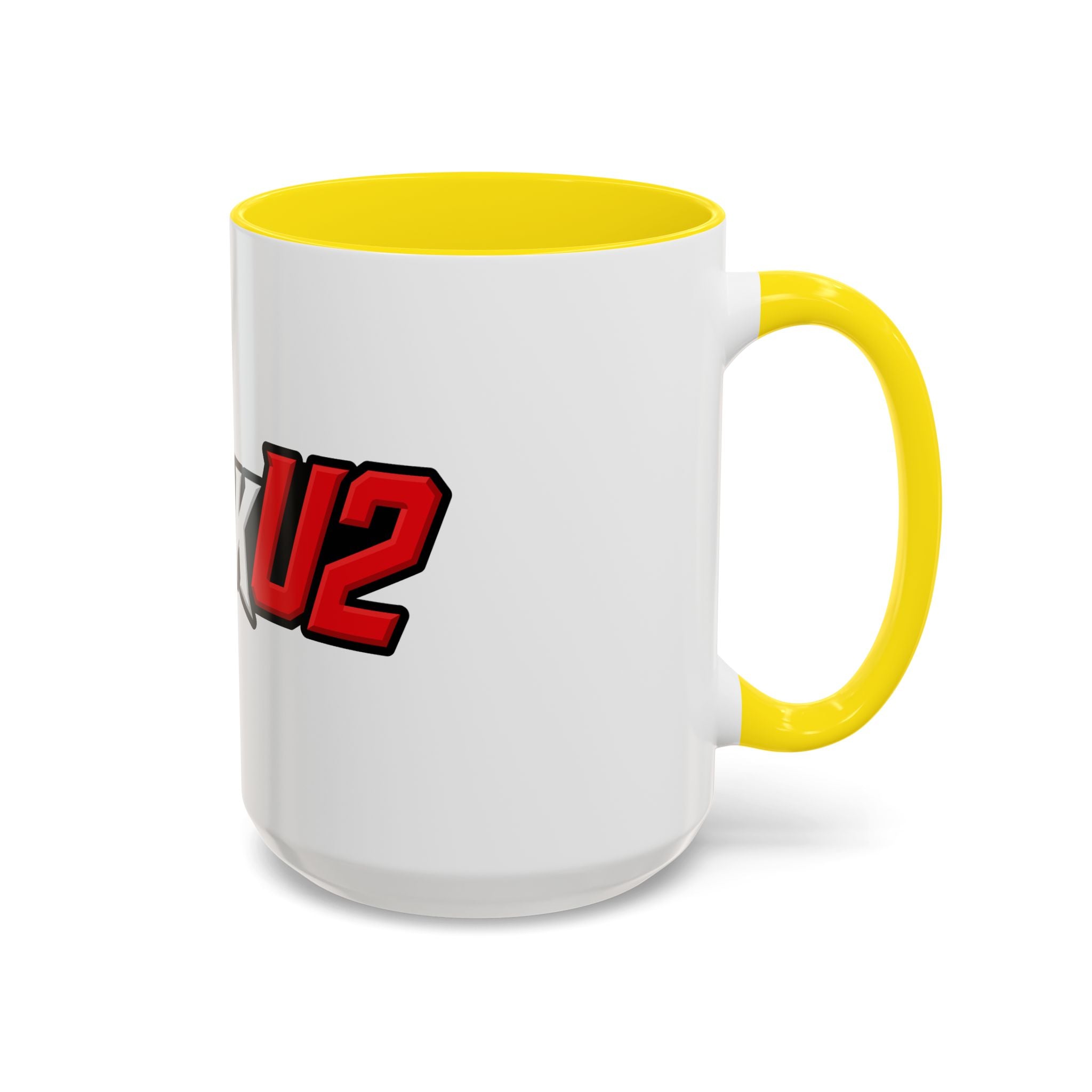 MuckU2 Classic White Mug (white/red logo/SKU 100047)