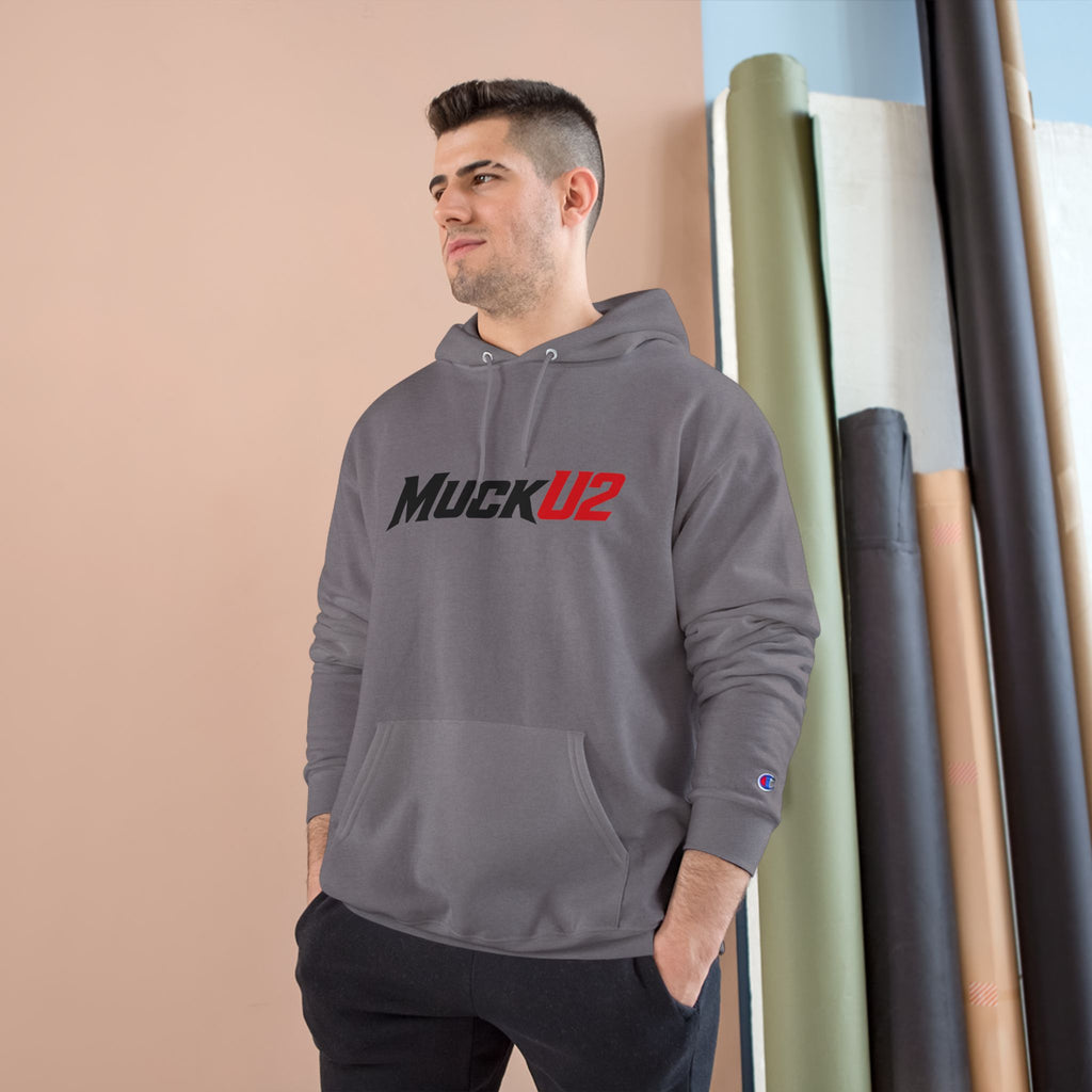 MuckU2 Poker Hoodie (black/red logo/SKU 100053)