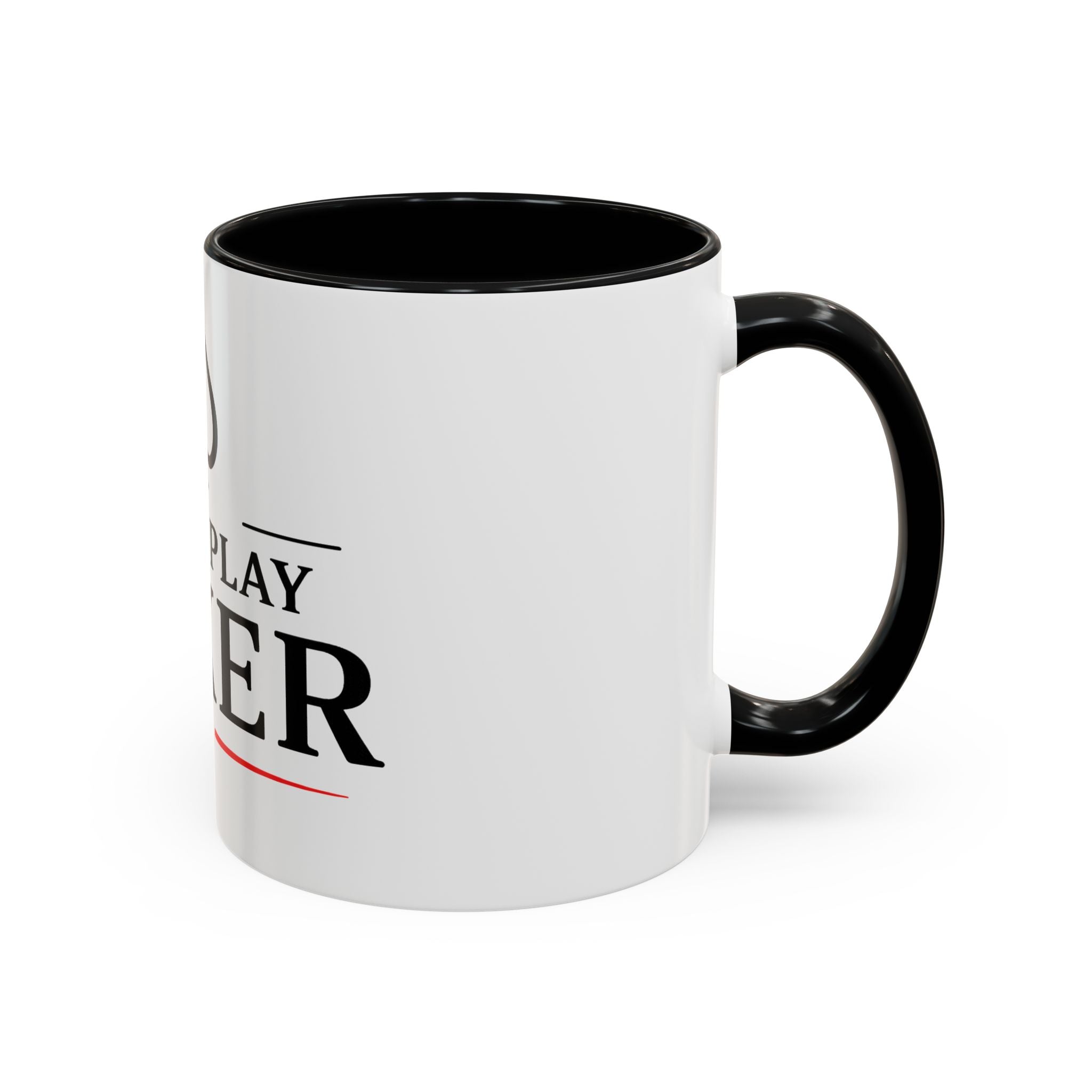 Poker Lover Accent Coffee Mug — "I Just Play Poker" 11/15oz