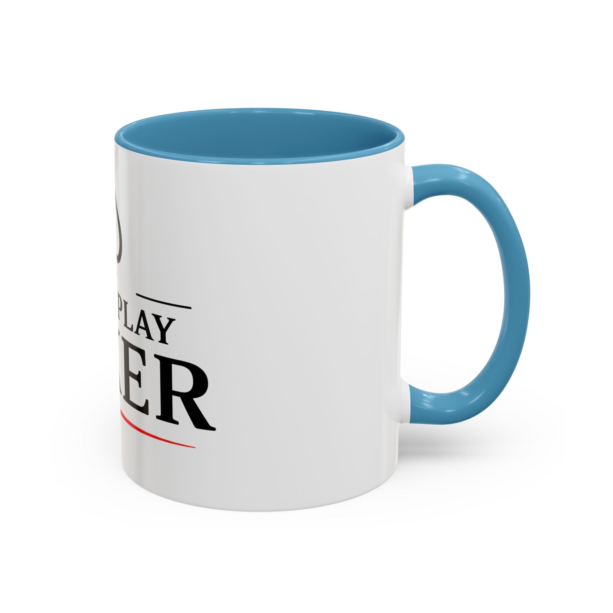 Poker Lover Accent Coffee Mug — "I Just Play Poker" 11/15oz