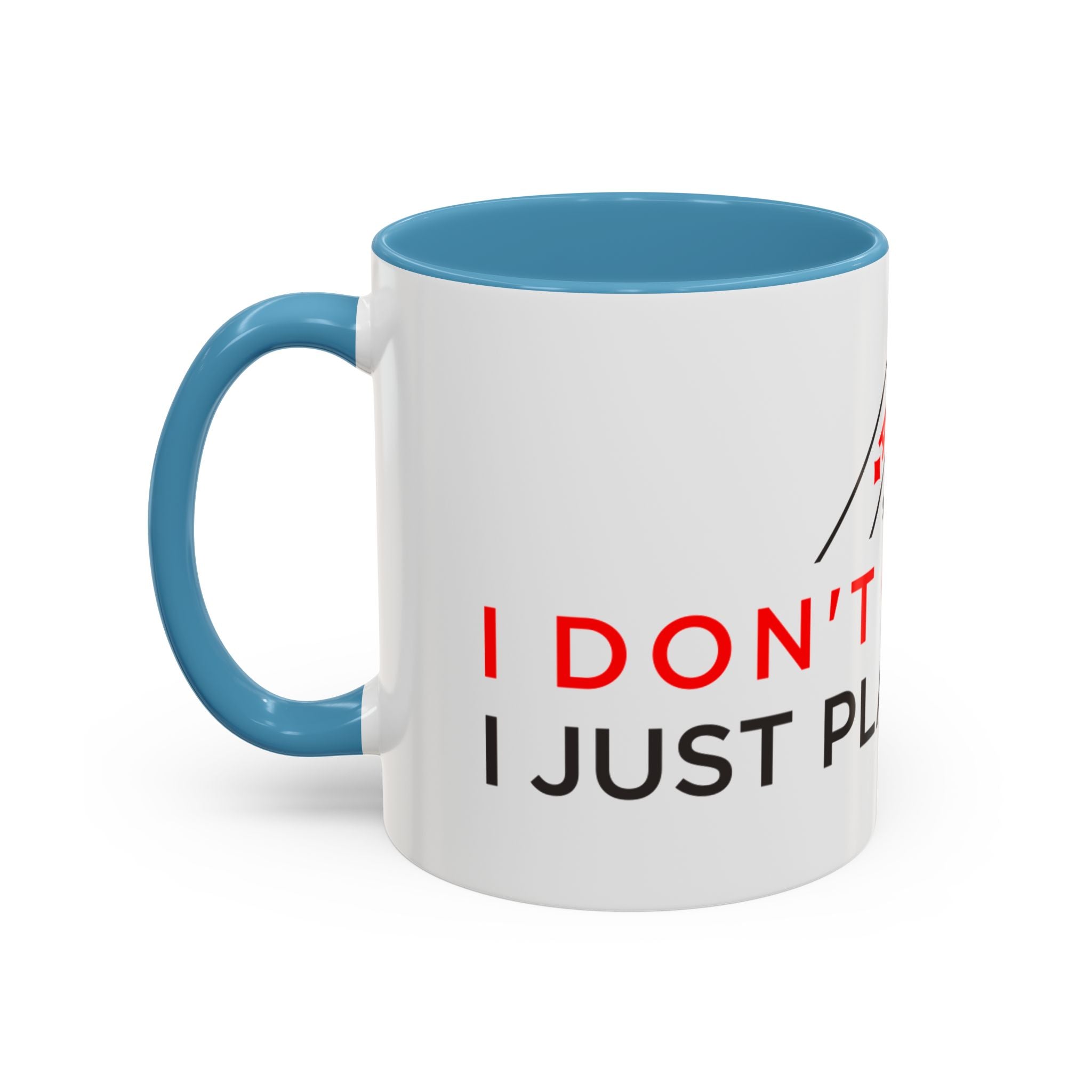 Poker Coffee Mug — "Don’t Gamble, Just Play Poker" Accent Mug (11/15 oz)