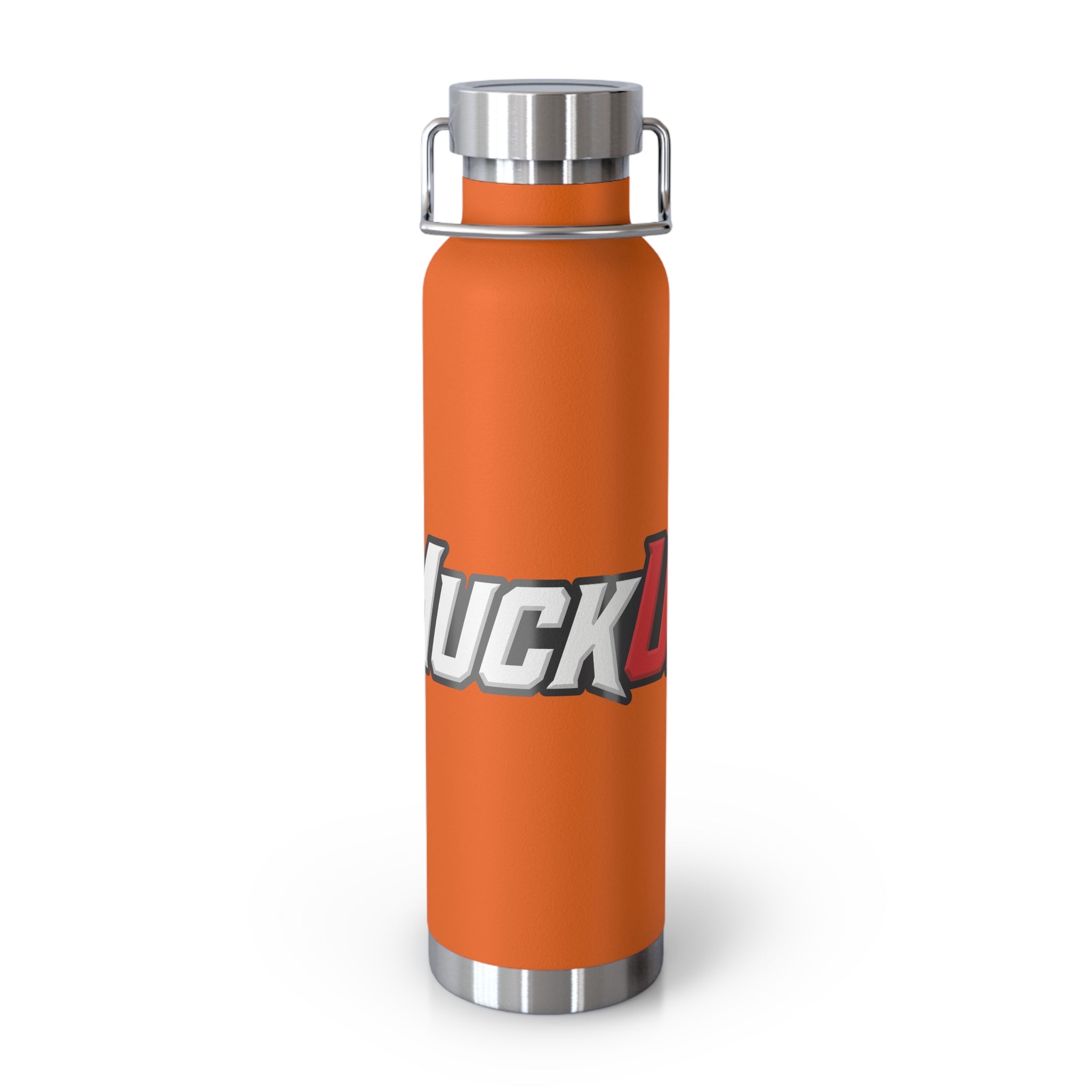 MuckU2 Insulated Water Bottle (white/red outlined logo SKU 100012)