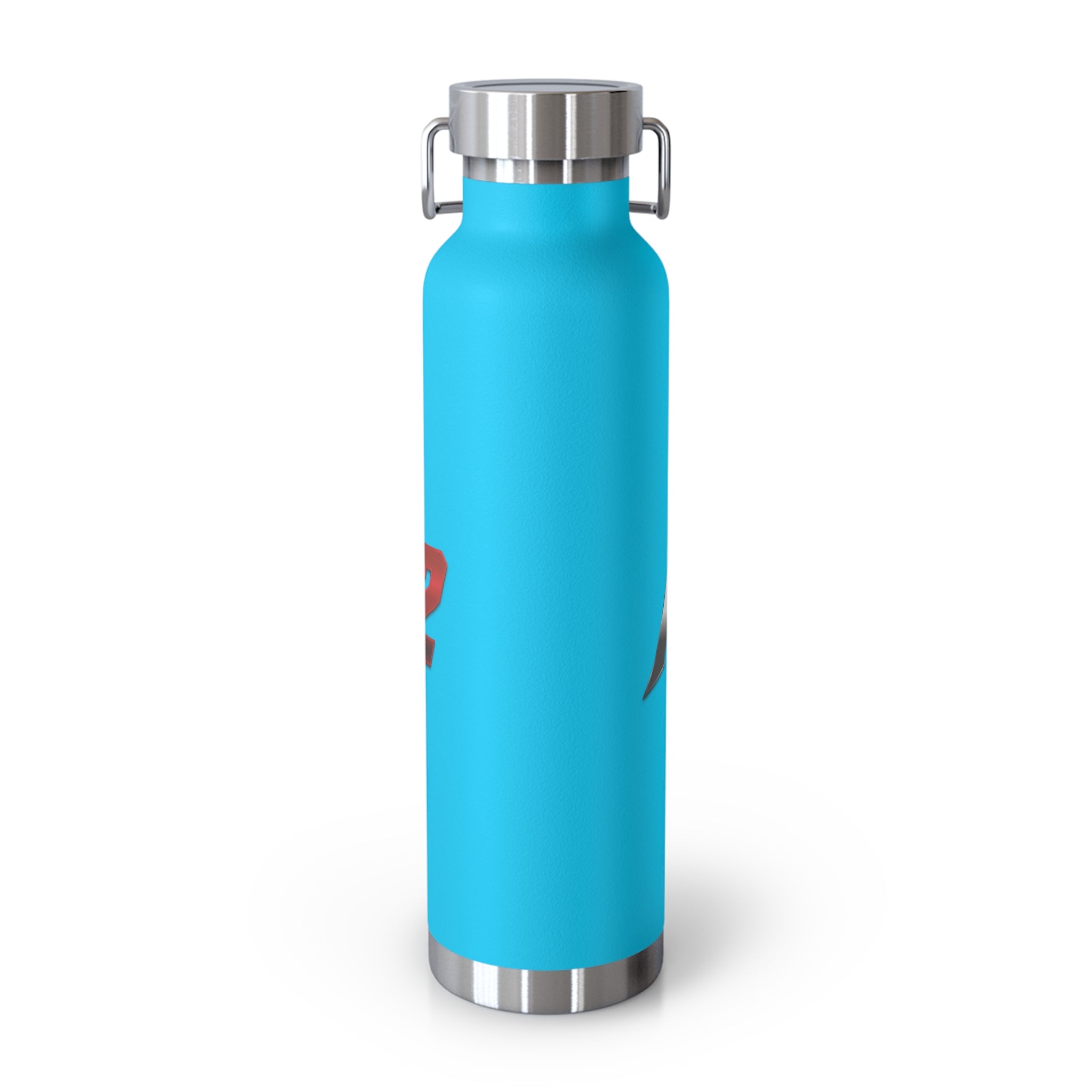 MuckU2 Insulated Water Bottle (gradient silver/red logo SKU 100012)