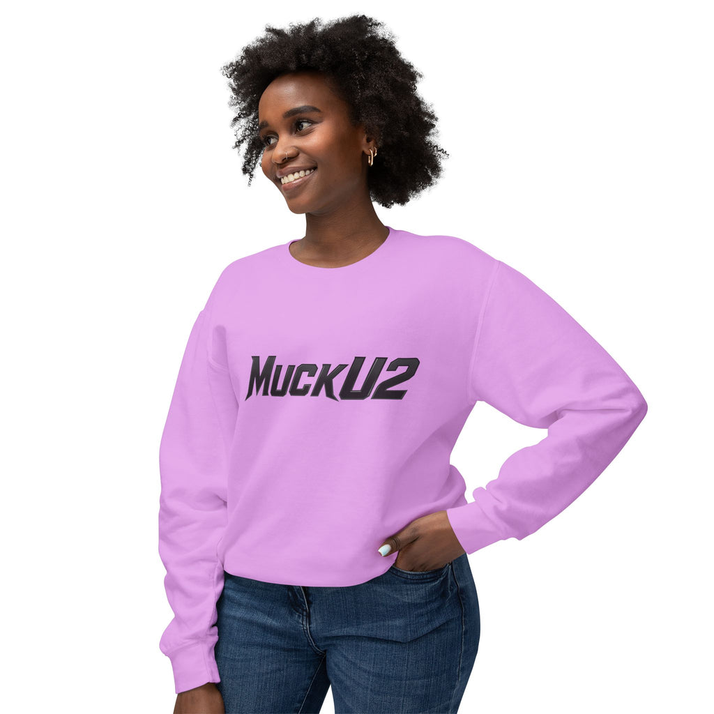 MuckU2 Poker Crewneck Sweatshirt (embroidered white/red logo/SKU 100068)