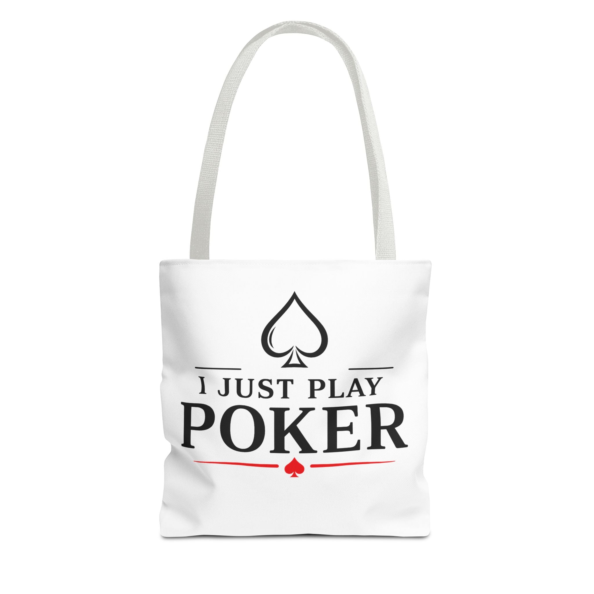 Poker Tote Bag — "I Just Play Poker" Card Player Tote