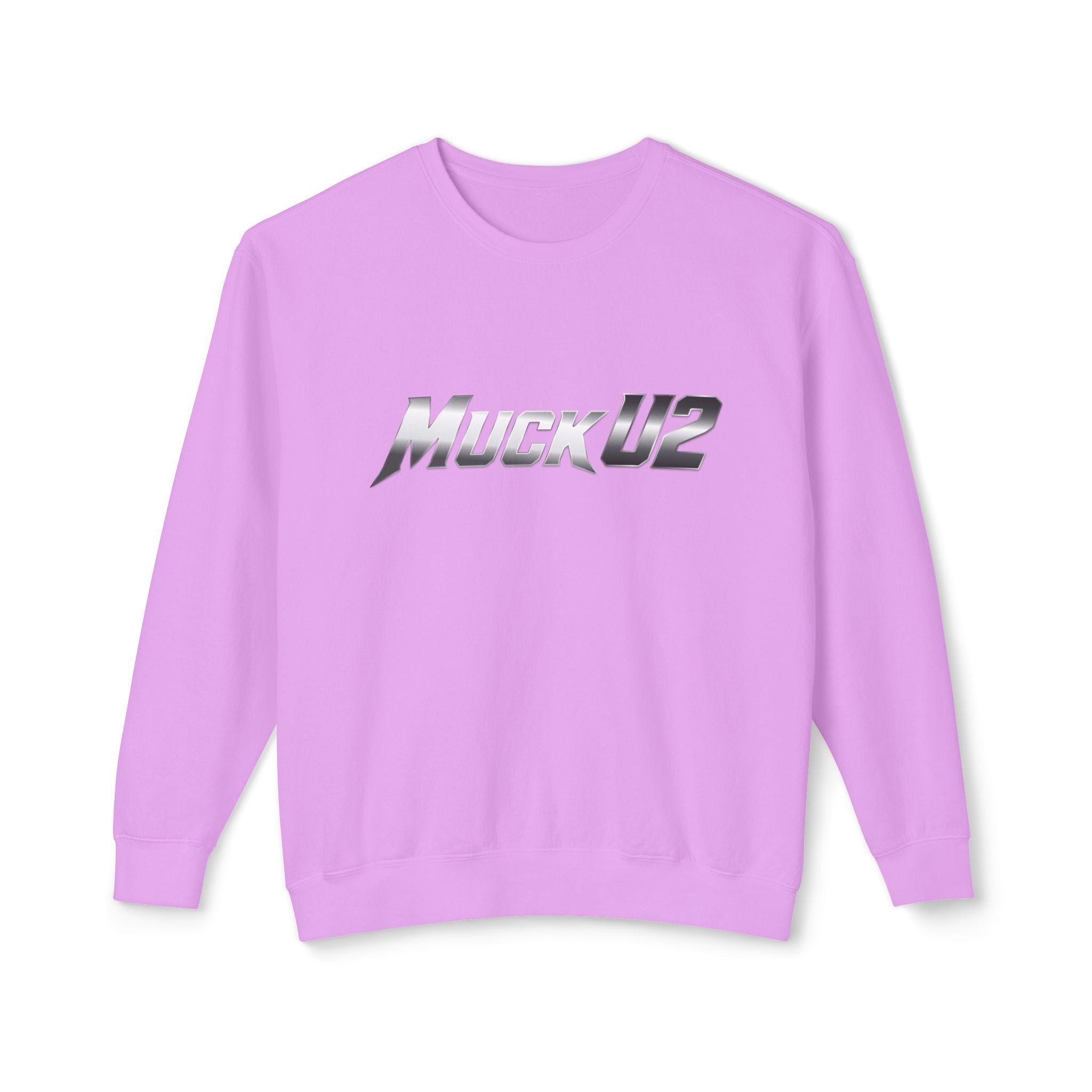 MuckU2 Poker Crewneck Sweatshirt (gradient silver/black logo/SKU 100063)