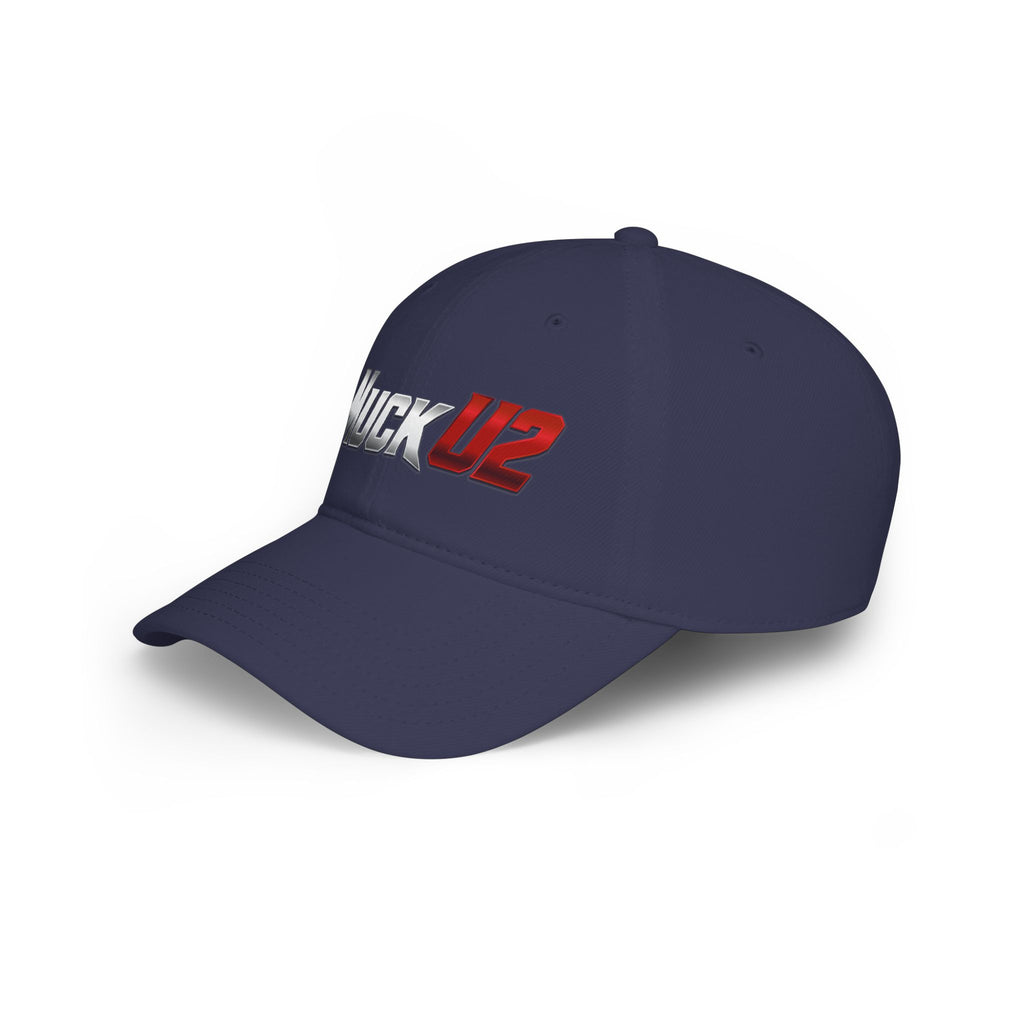 MuckU2 Poker Cap (gradient silver/red logo/SKU 100072)