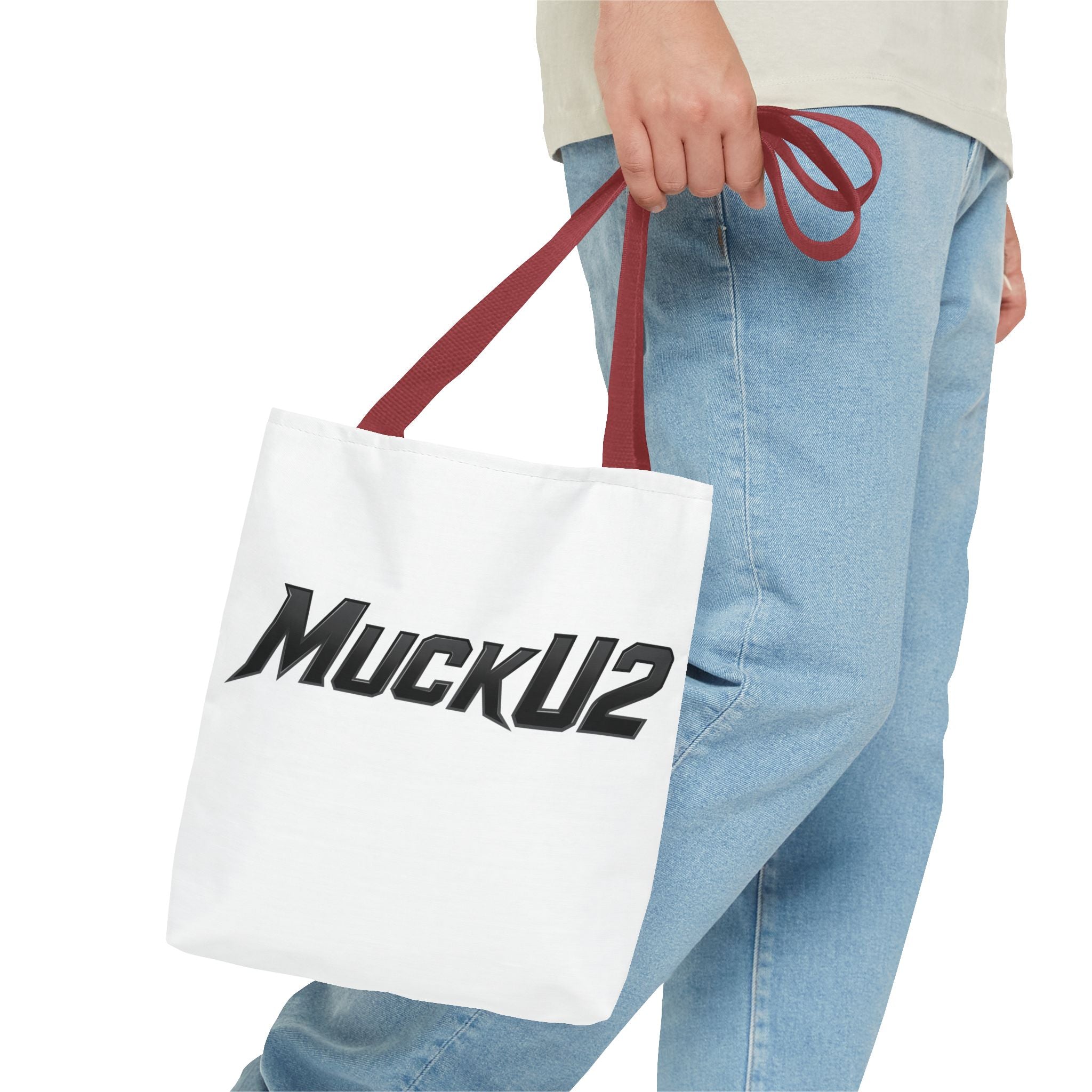 MuckU2 Bubble Canvas Poker Tote Bag (black logo SKU 100025)