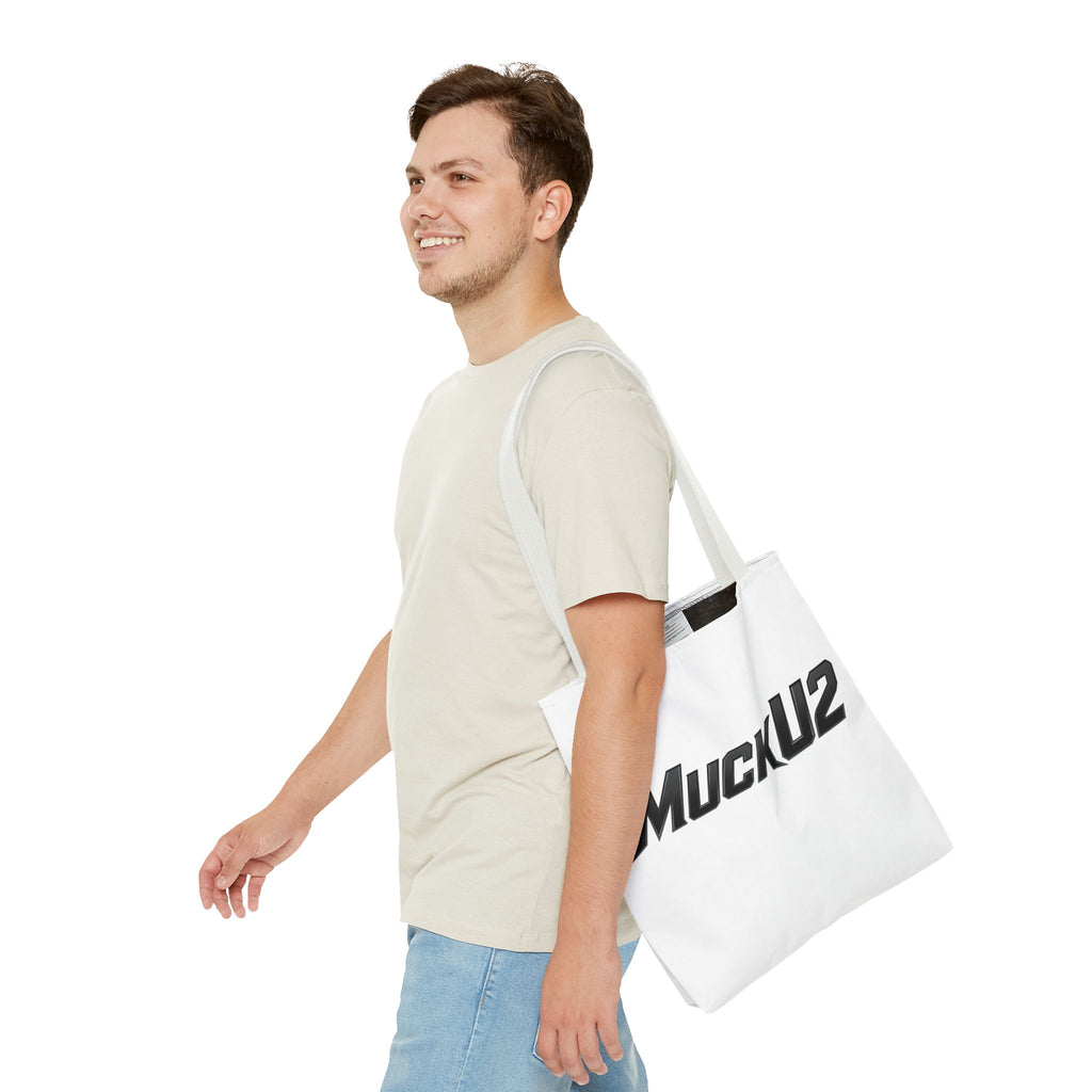 MuckU2 Bubble Canvas Poker Tote Bag (black logo SKU 100025)
