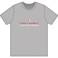 Deep Run Poker T‑Shirt (red/white logo) — "I Don't Gamble, I Just Play Poker" Card Game Tee
