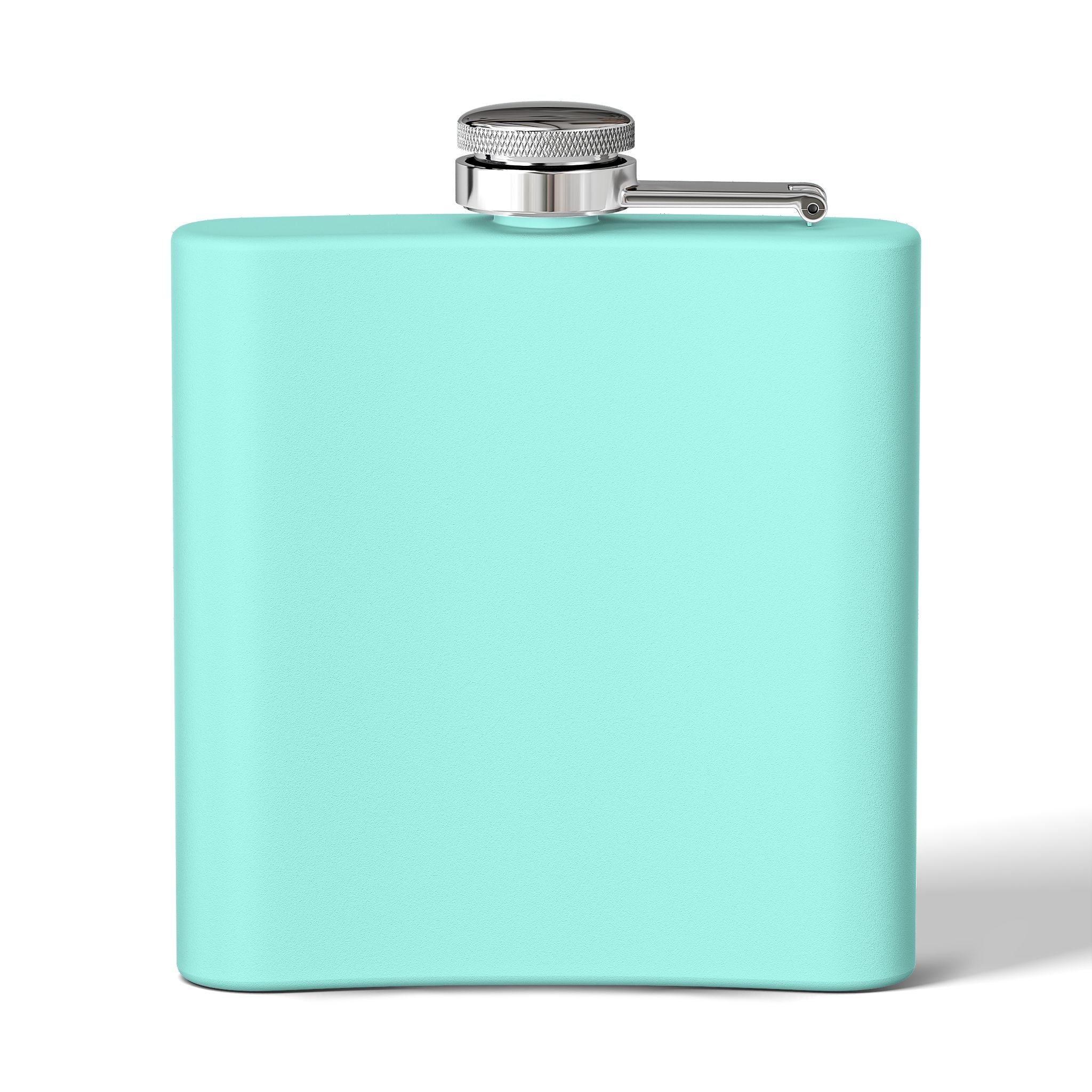 MuckU2 Stainless Steel Poker Flask 6oz (black/red logo/SKU100035)