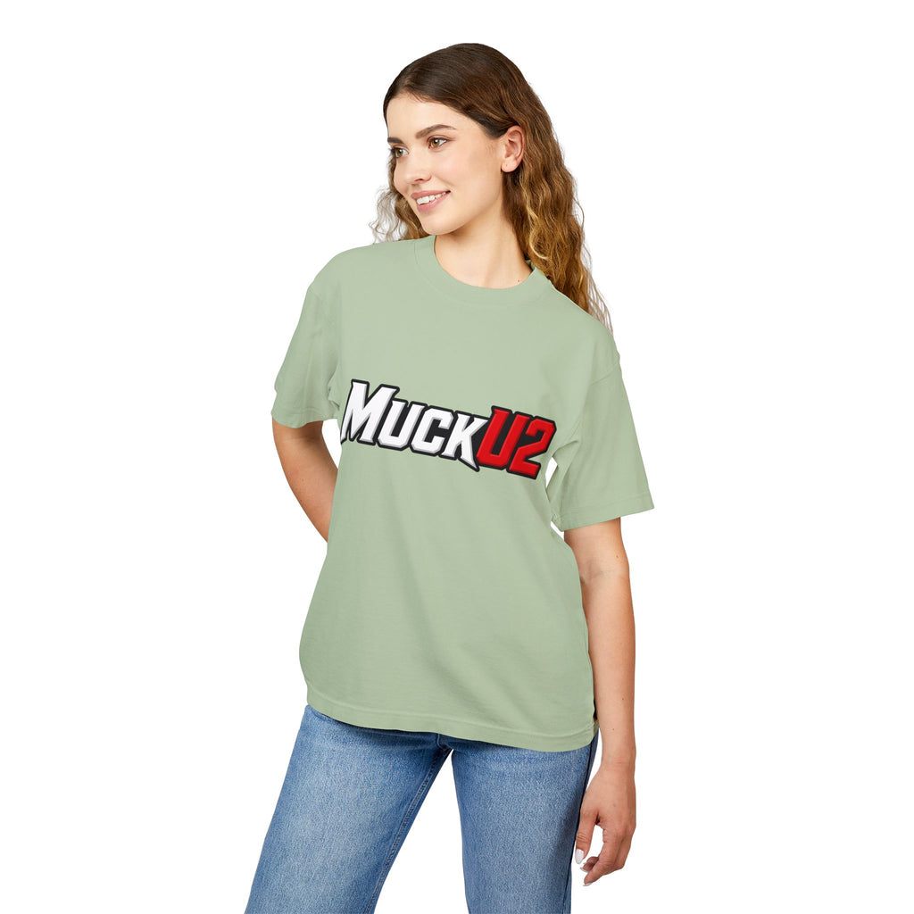 MuckU2 High Quality Poker Tee (white/red logo/SKU 100060)