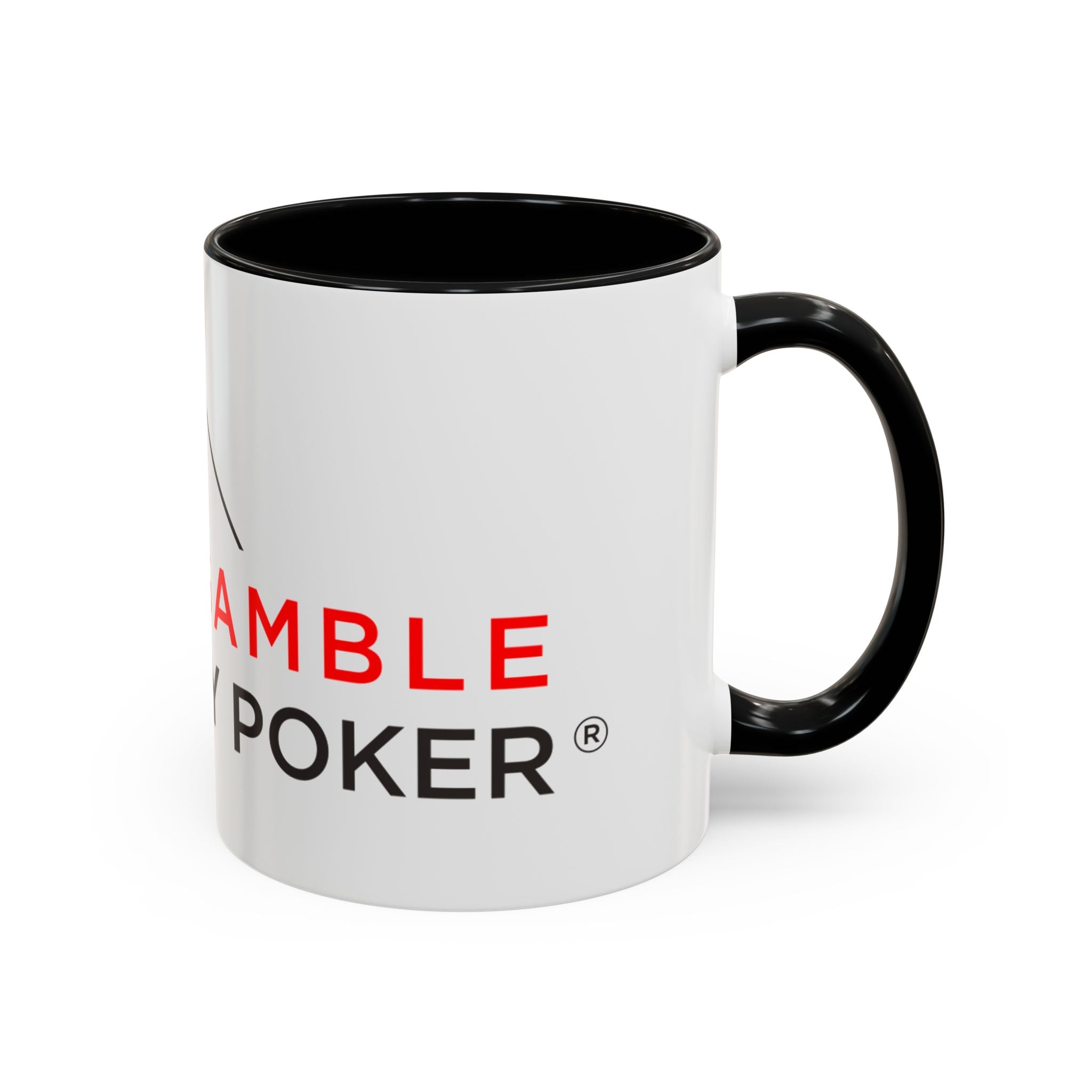 Poker Coffee Mug — "Don’t Gamble, Just Play Poker" Accent Mug (11/15 oz)