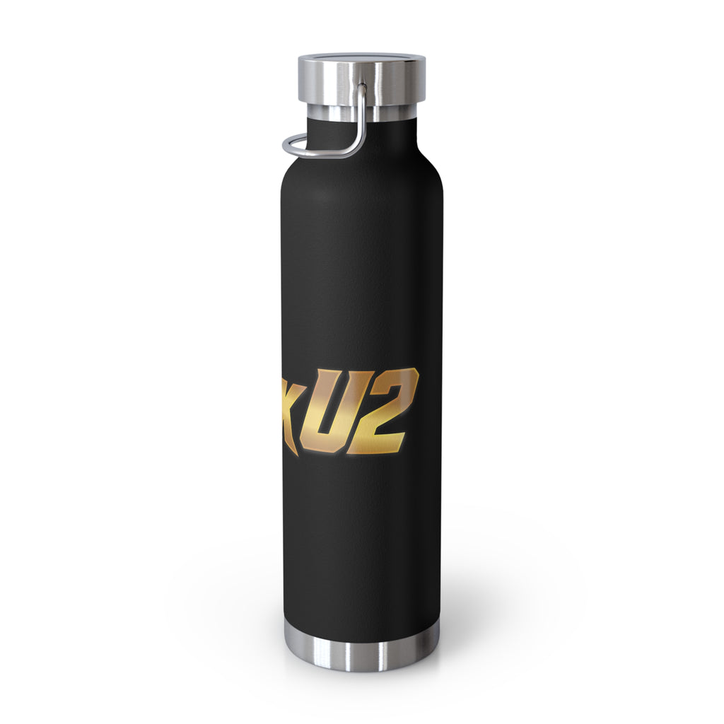 MuckU2 Insulated Water Bottle (gold logo/SKU 100010)