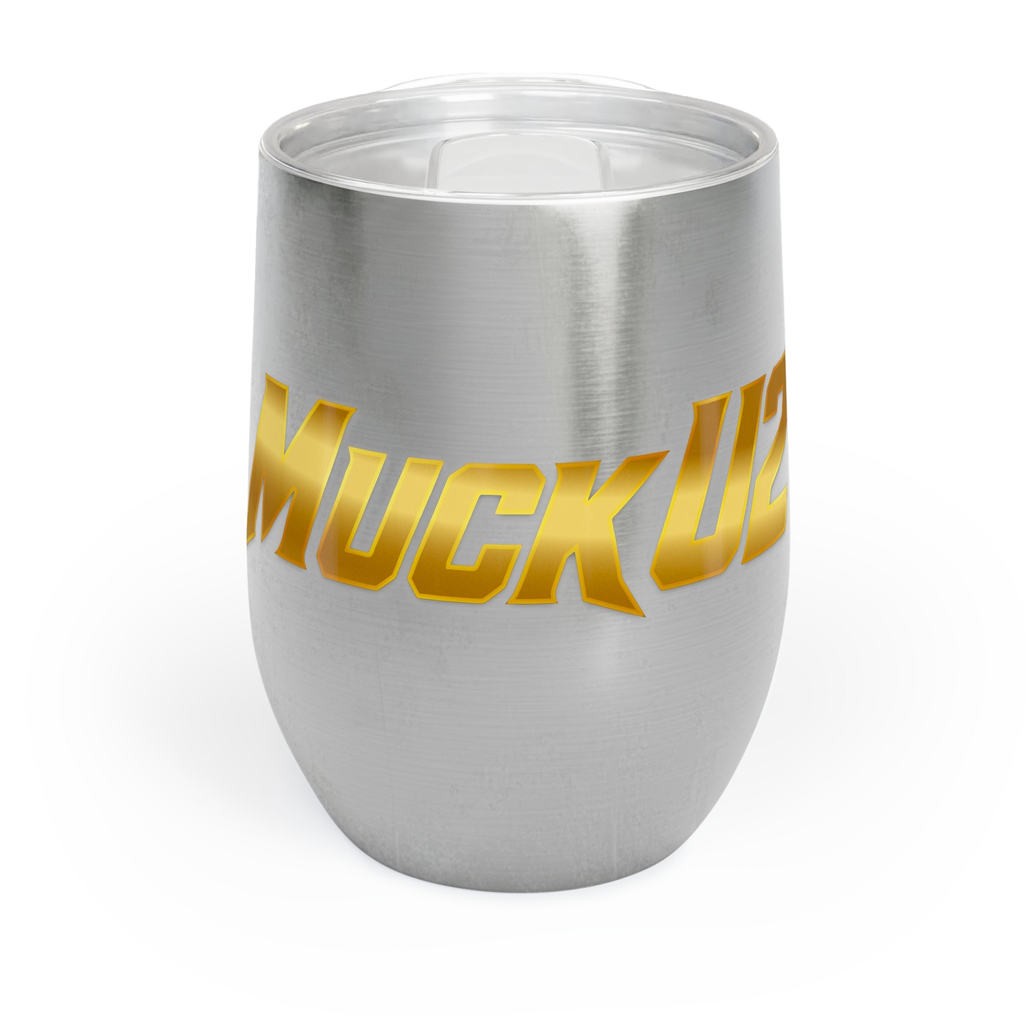 MuckU2 Wine Tumbler (gold logo/SKU 100014)