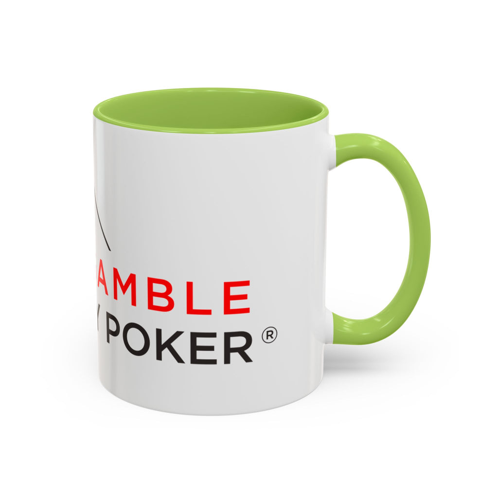 Poker Coffee Mug — "Don’t Gamble, Just Play Poker" Accent Mug (11/15 oz)