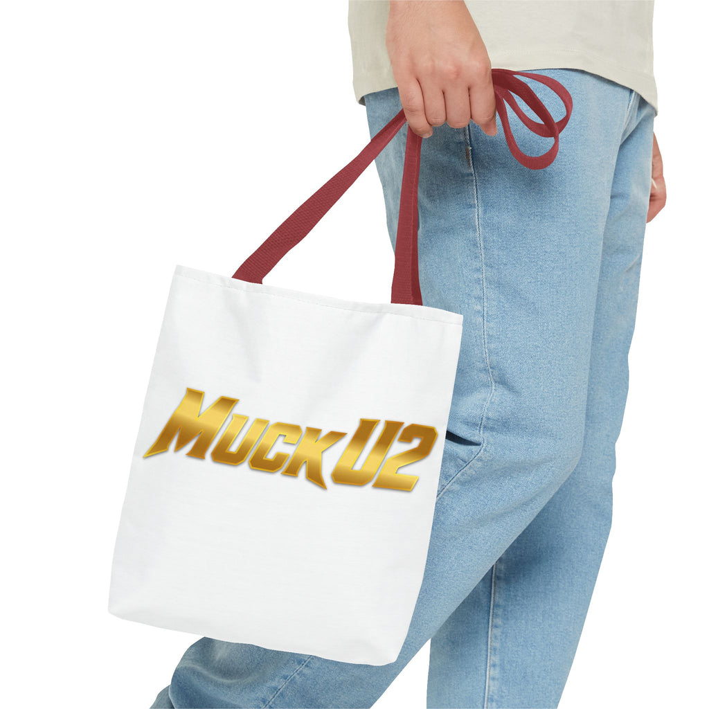 MuckU2 Bubble Canvas Poker Tote Bag (gold logo SKU 100020)