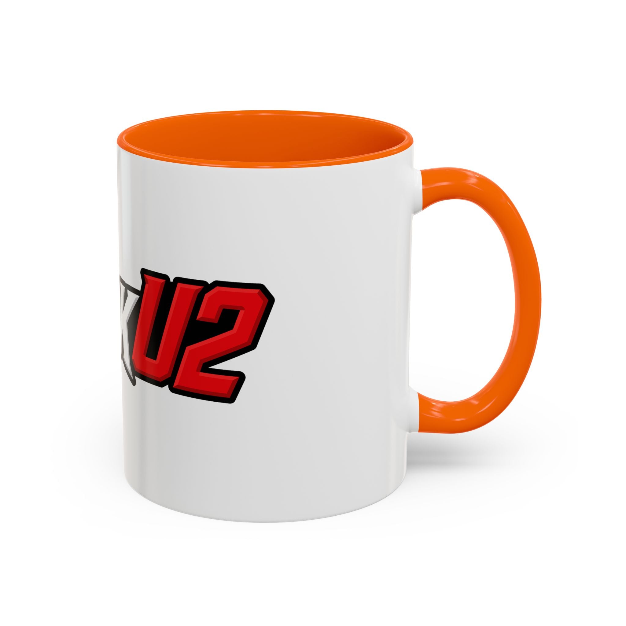 MuckU2 Classic White Mug (white/red logo/SKU 100047)