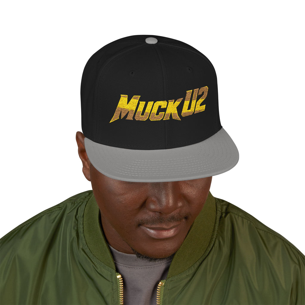 MuckU2 Snapback Poker Cap (blk/red logo SKU1004)
