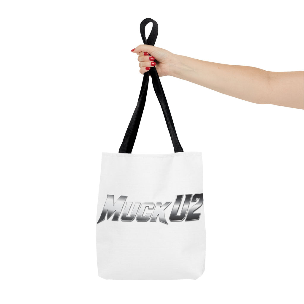 MuckU2 Bubble Canvas Poker Tote Bag (gradient silver logo SKU 100022)