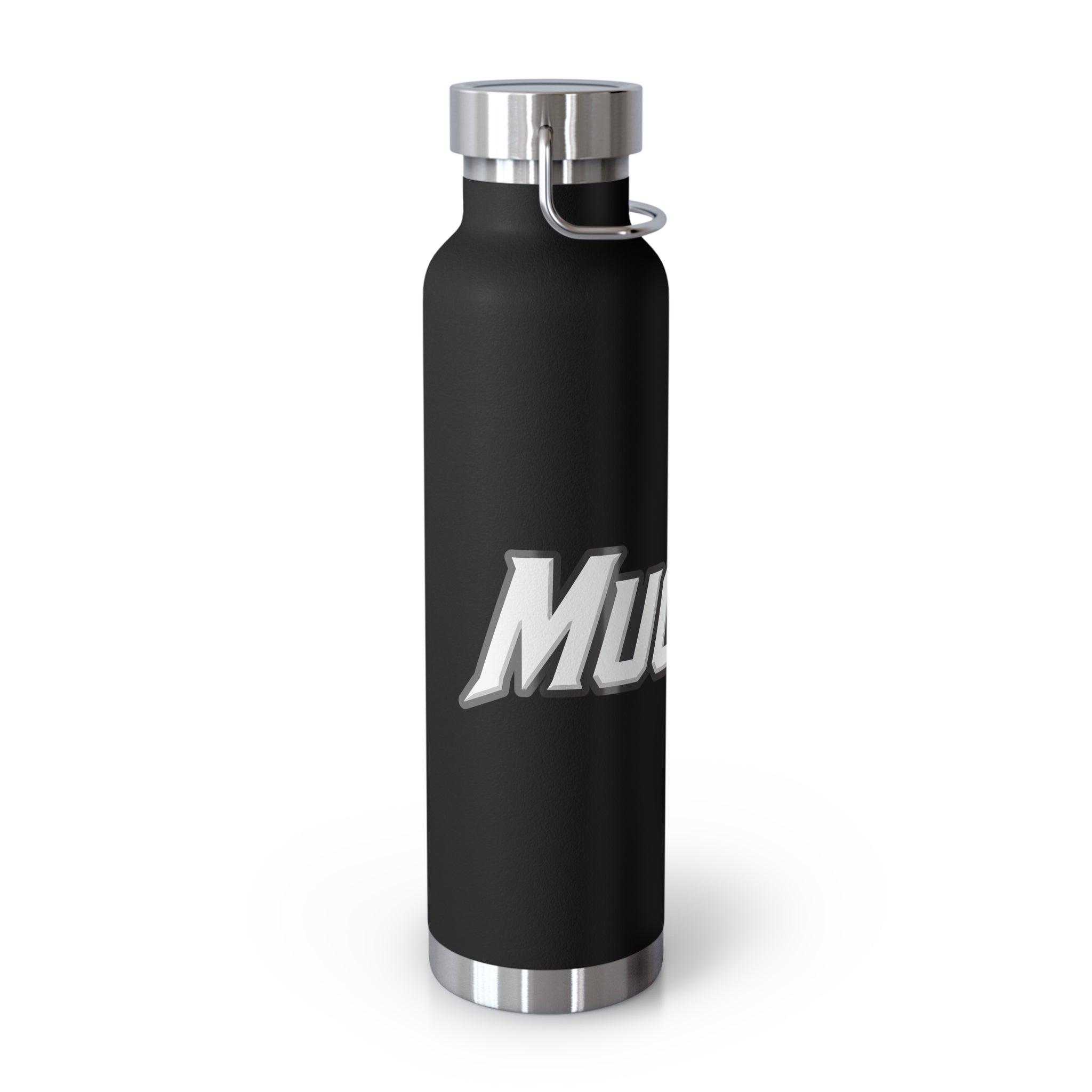 MuckU2 Insulated Water Bottle (white/red outlined logo SKU 100012)