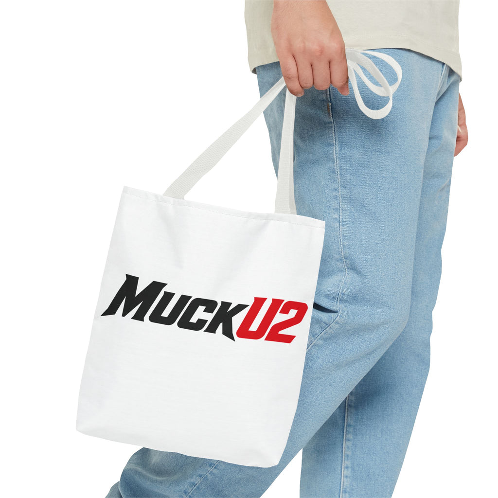 MuckU2 Bubble Canvas Poker Tote Bag (black/red logo SKU 100023)