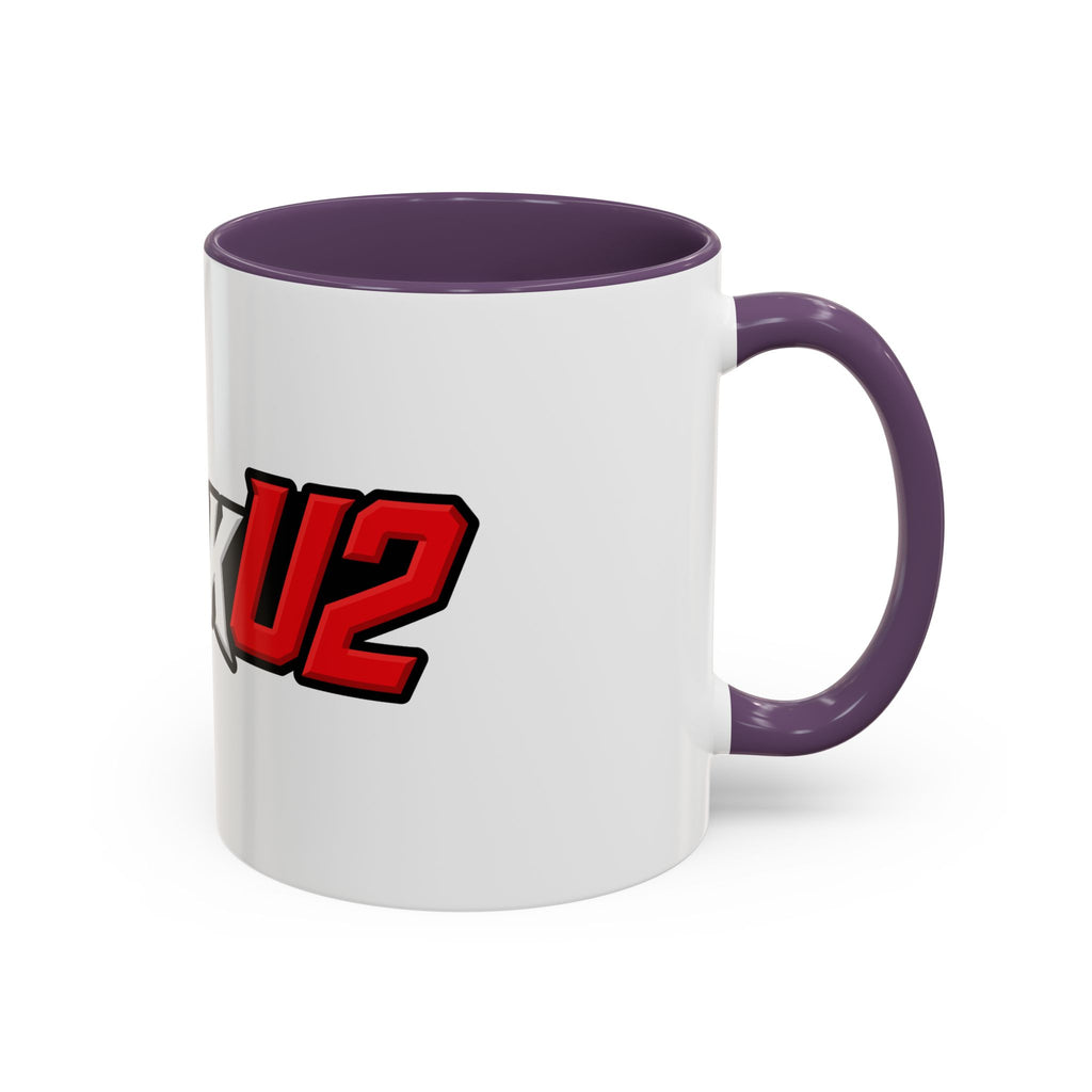 MuckU2 Classic White Mug (white/red logo/SKU 100047)