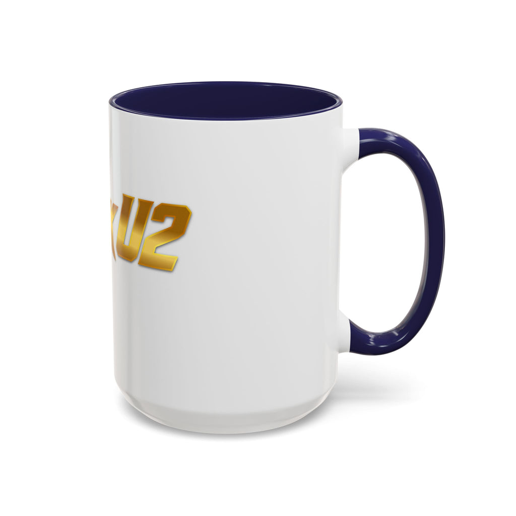 MuckU2 Classic White Mug (gold logo/SKU 100042)