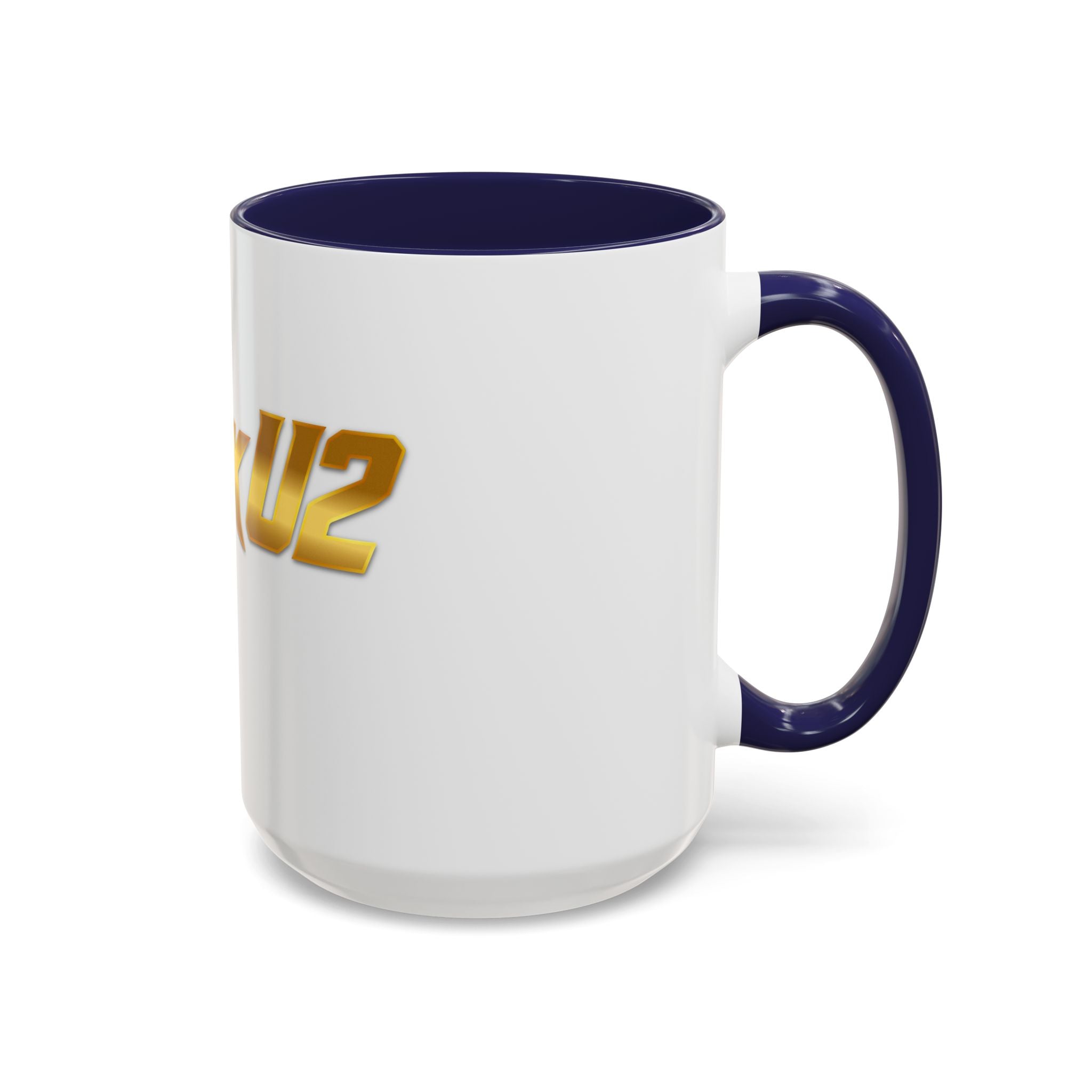 MuckU2 Classic White Mug (gold logo/SKU 100042)