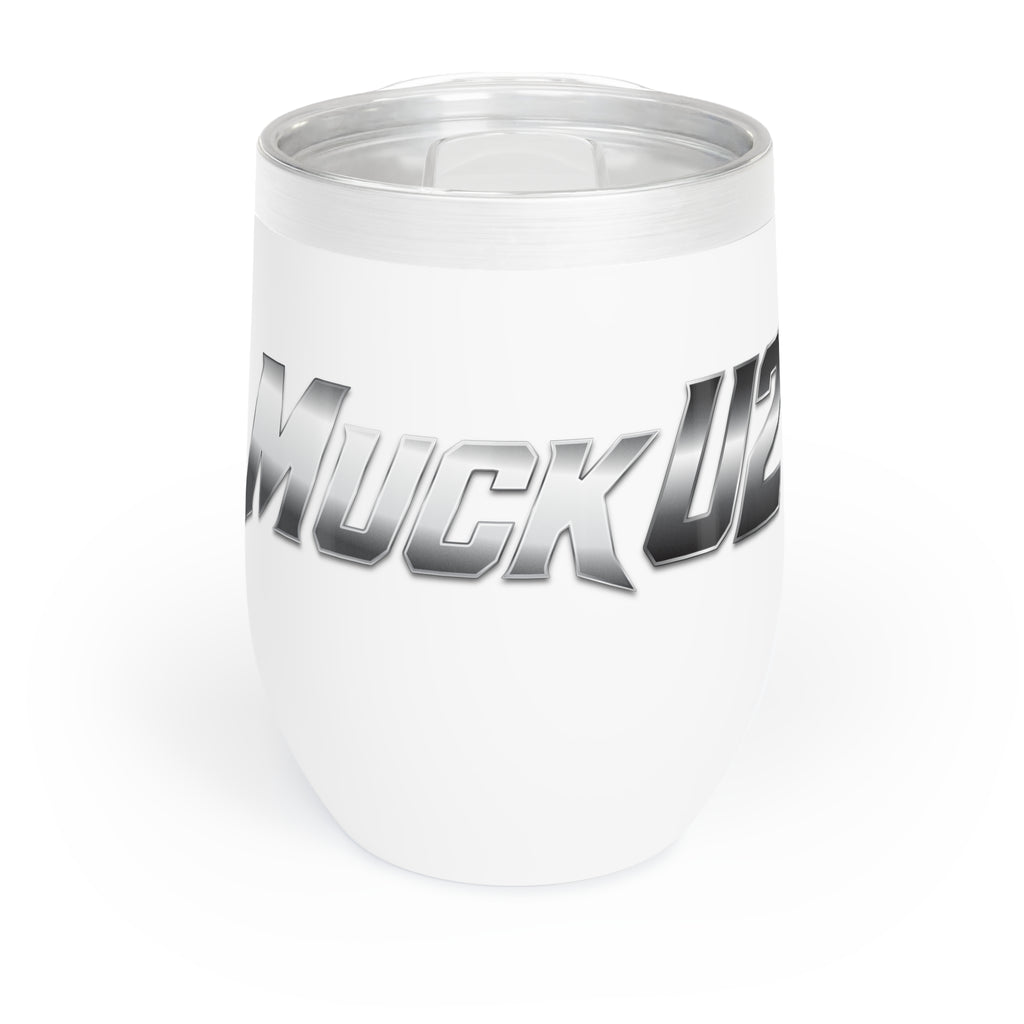 MuckU2 Wine Tumbler (gradient silver logo/SKU 100018)