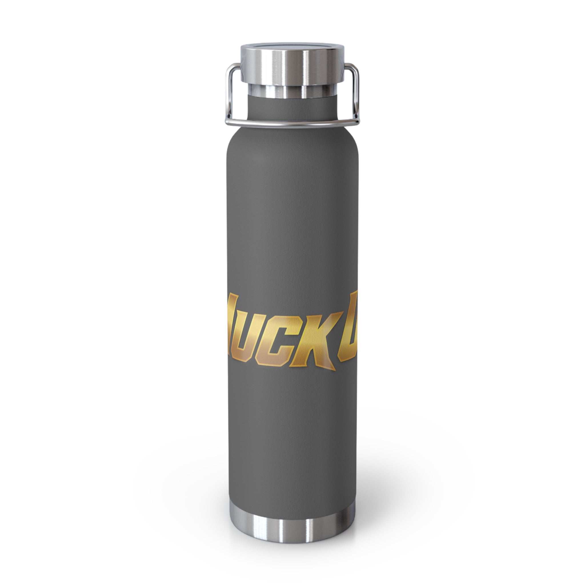MuckU2 Insulated Water Bottle (gold logo/SKU 100010)