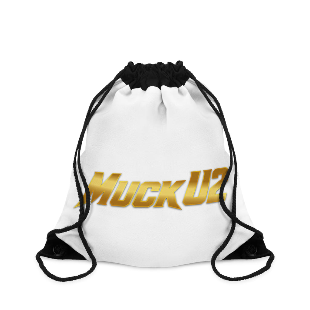MuckU2 Poker Drawstring Bag (gold logo/SKU 100084)