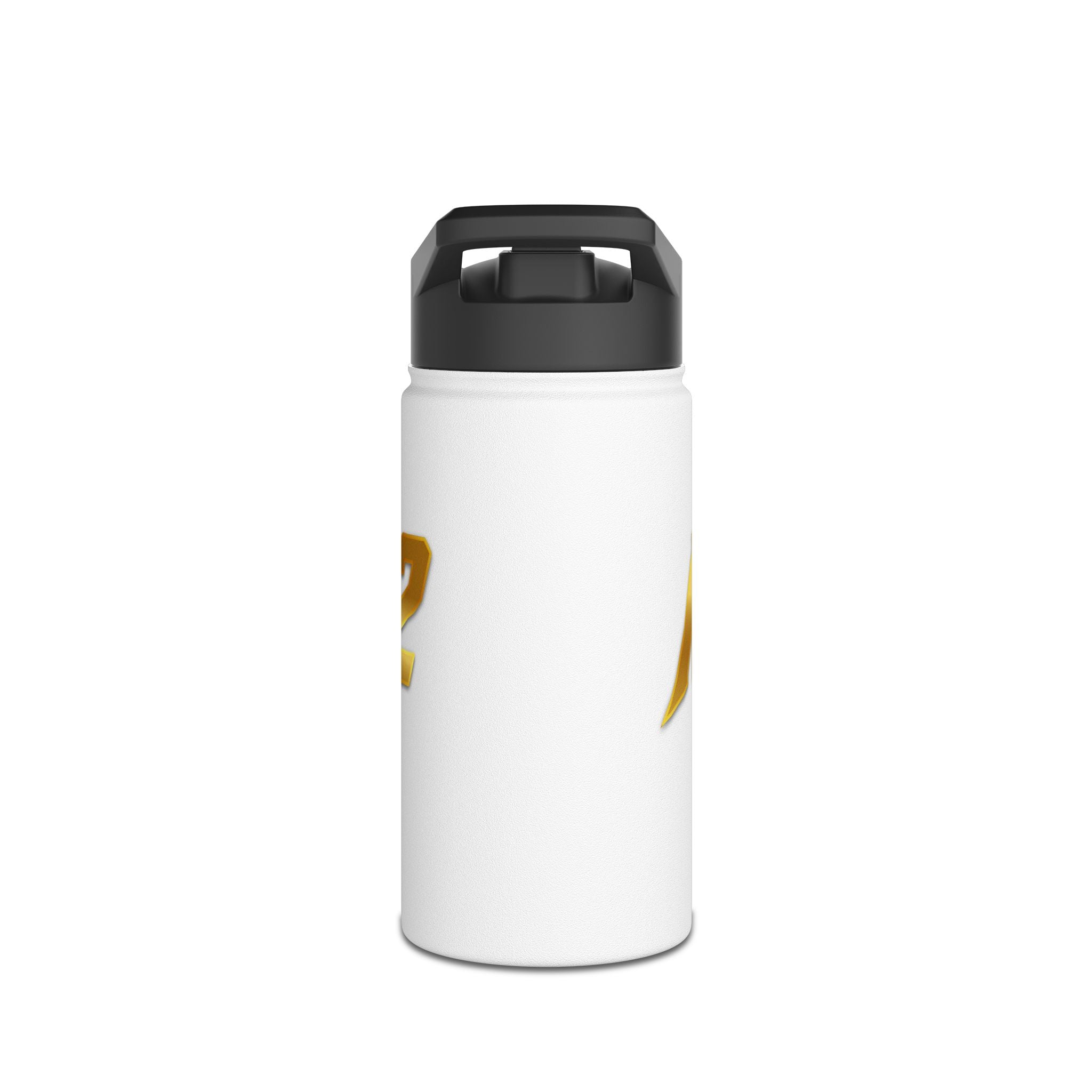 MuckU2 Stainless Steel Poker Water Bottle (gold logo/SKU 100029)