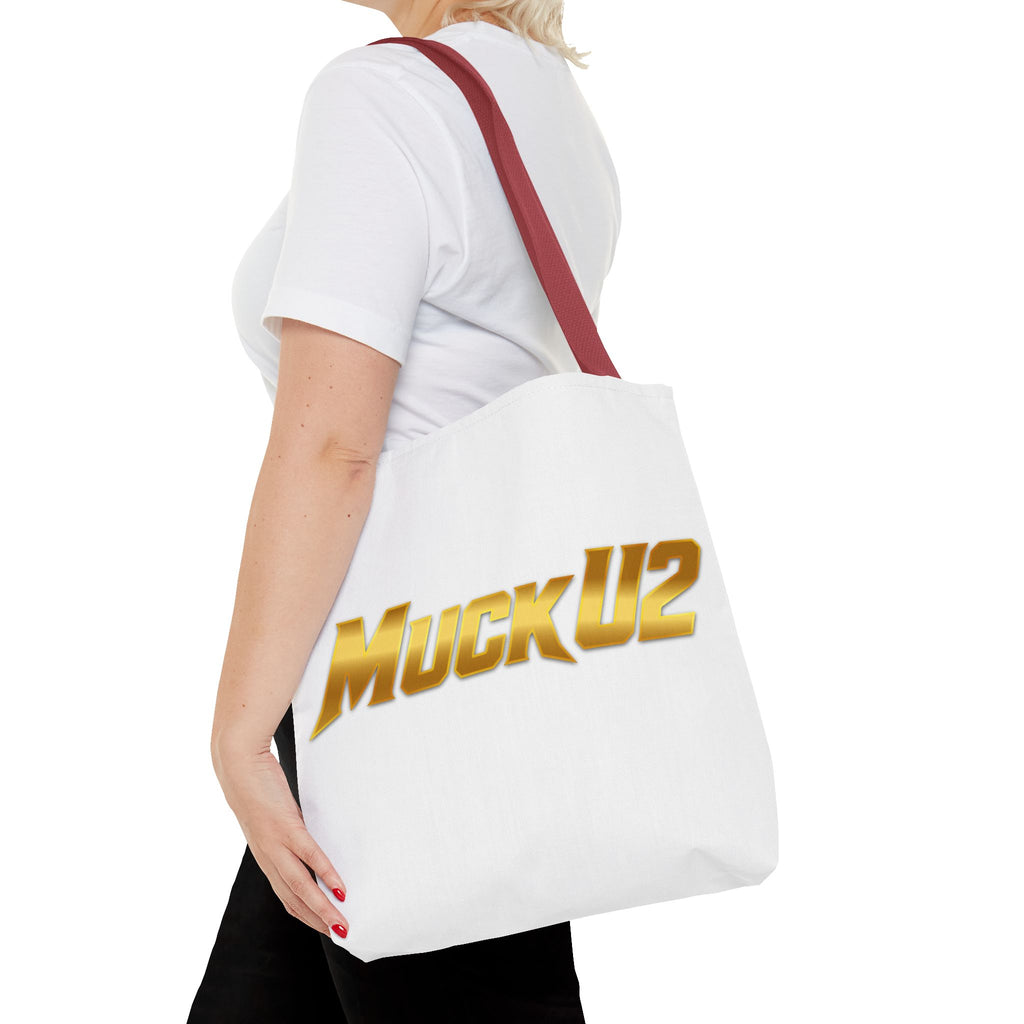 MuckU2 Bubble Canvas Poker Tote Bag (gold logo SKU 100020)