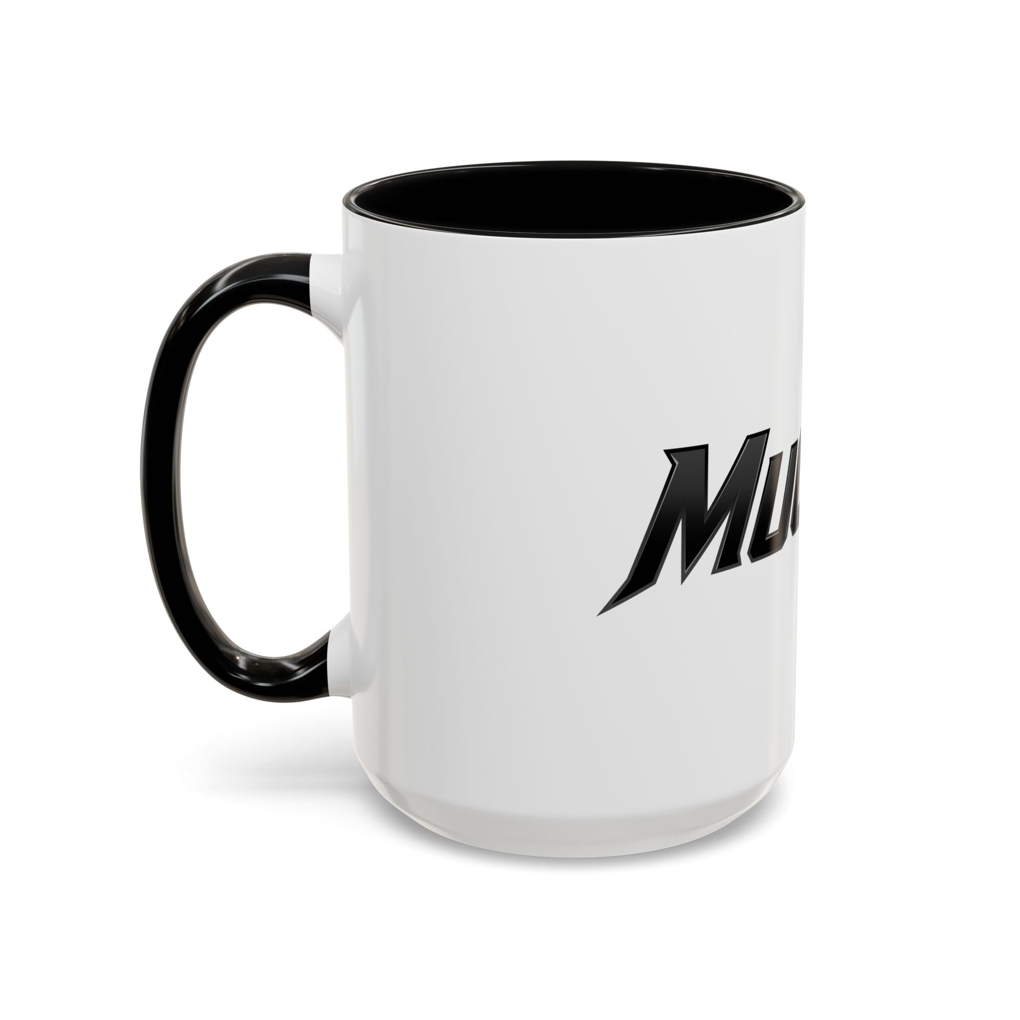 MuckU2 Classic White Mug (black logo/SKU 100045)