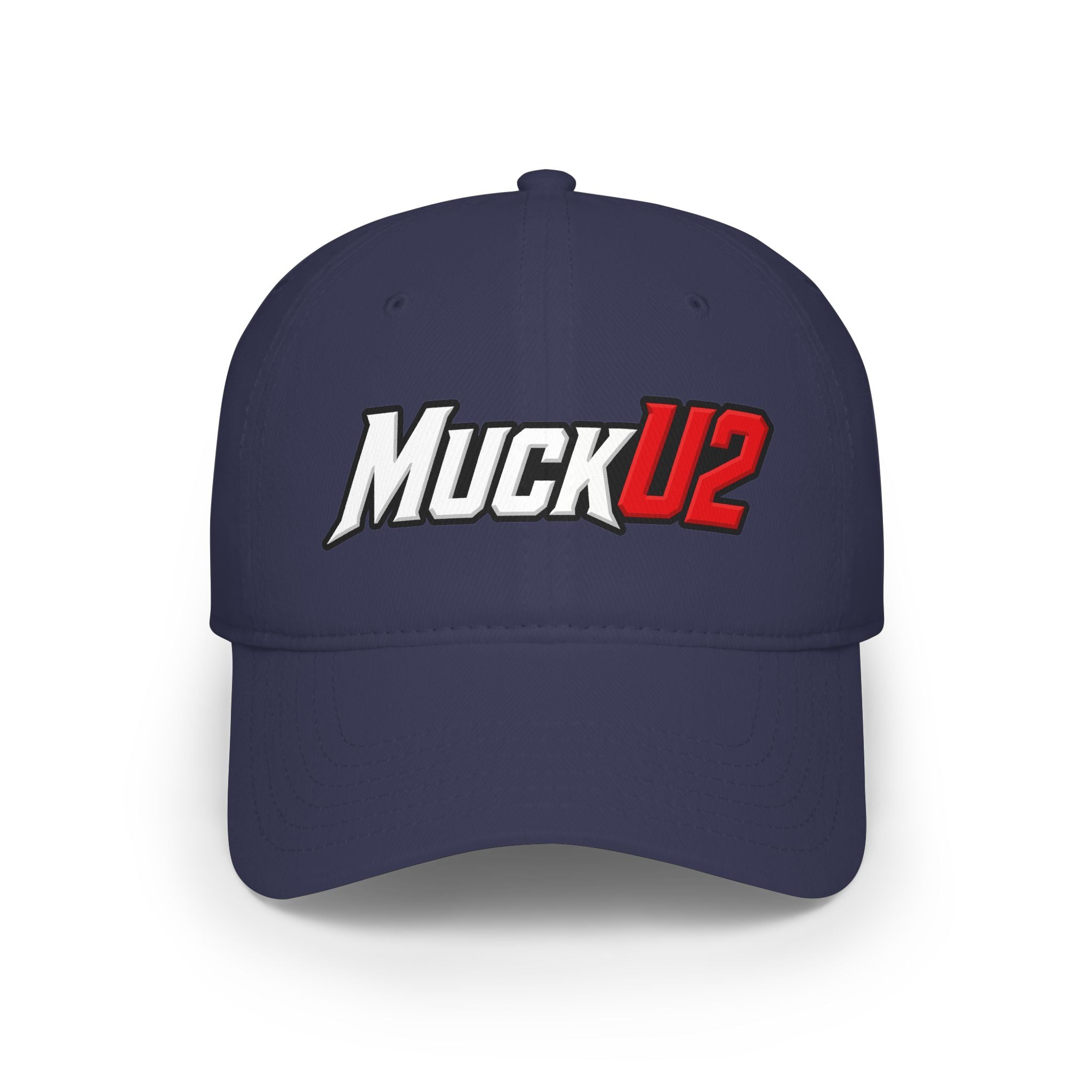 MuckU2 Poker Cap (white/red logo/SKU 100075)